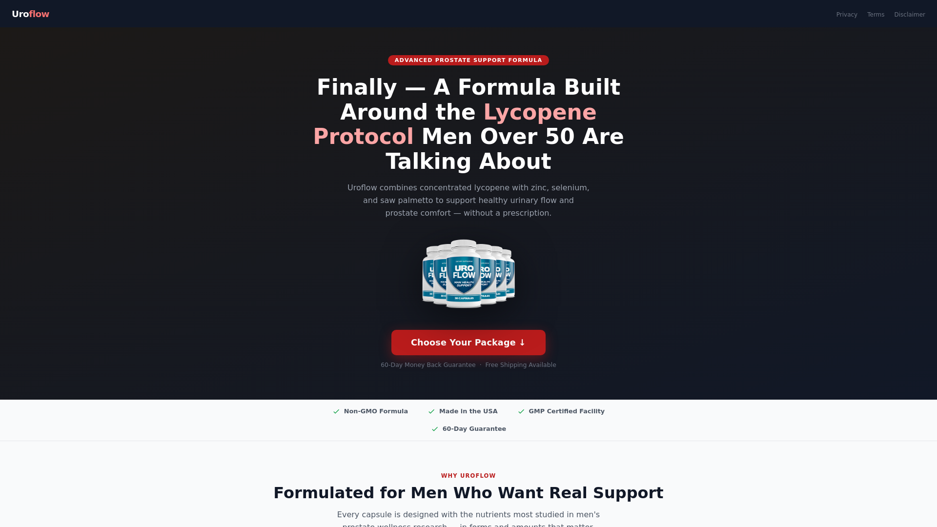 website screenshot of https://prostavix.pages.dev/