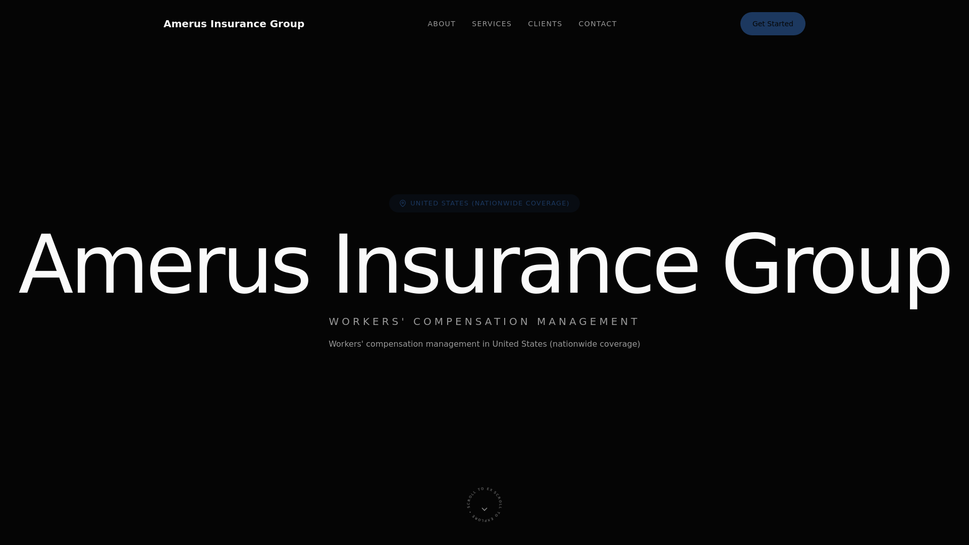 website screenshot of https://workers-compensation-management.pages.dev/