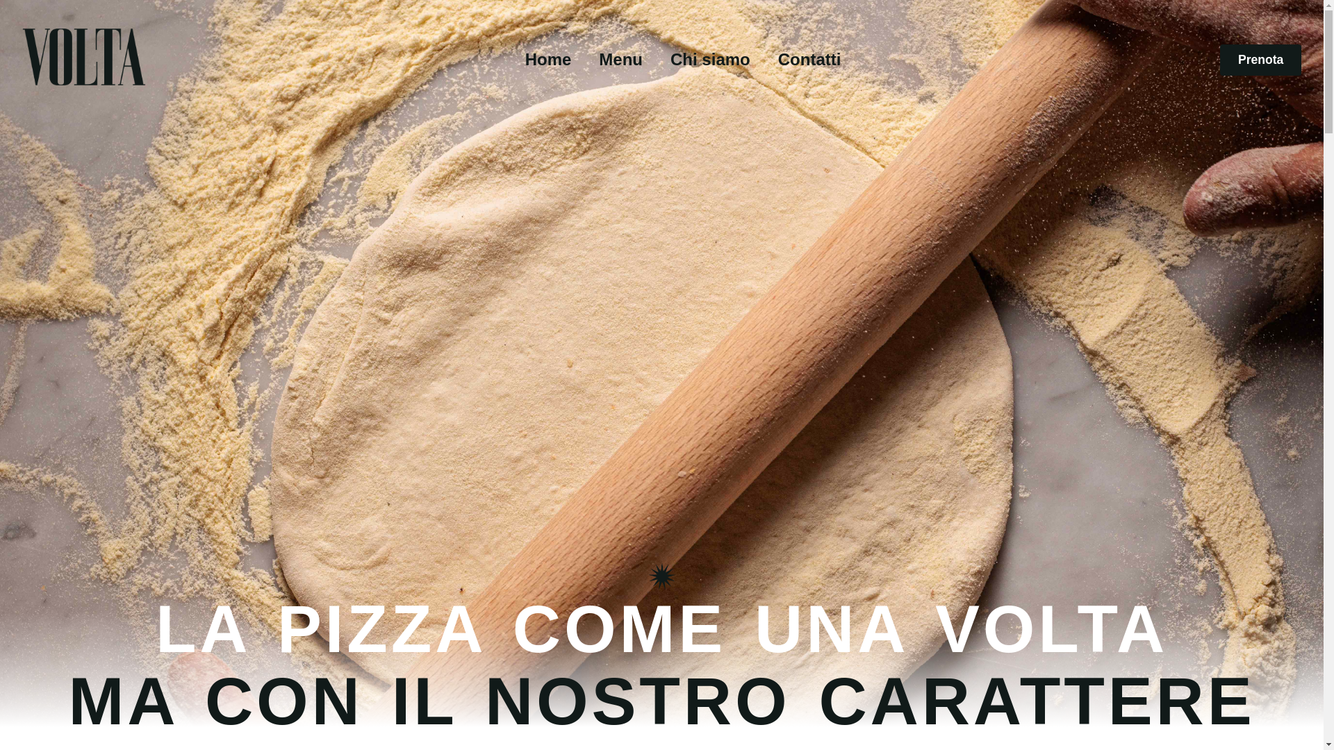 website screenshot of https://voltaromanapizzeria.it/