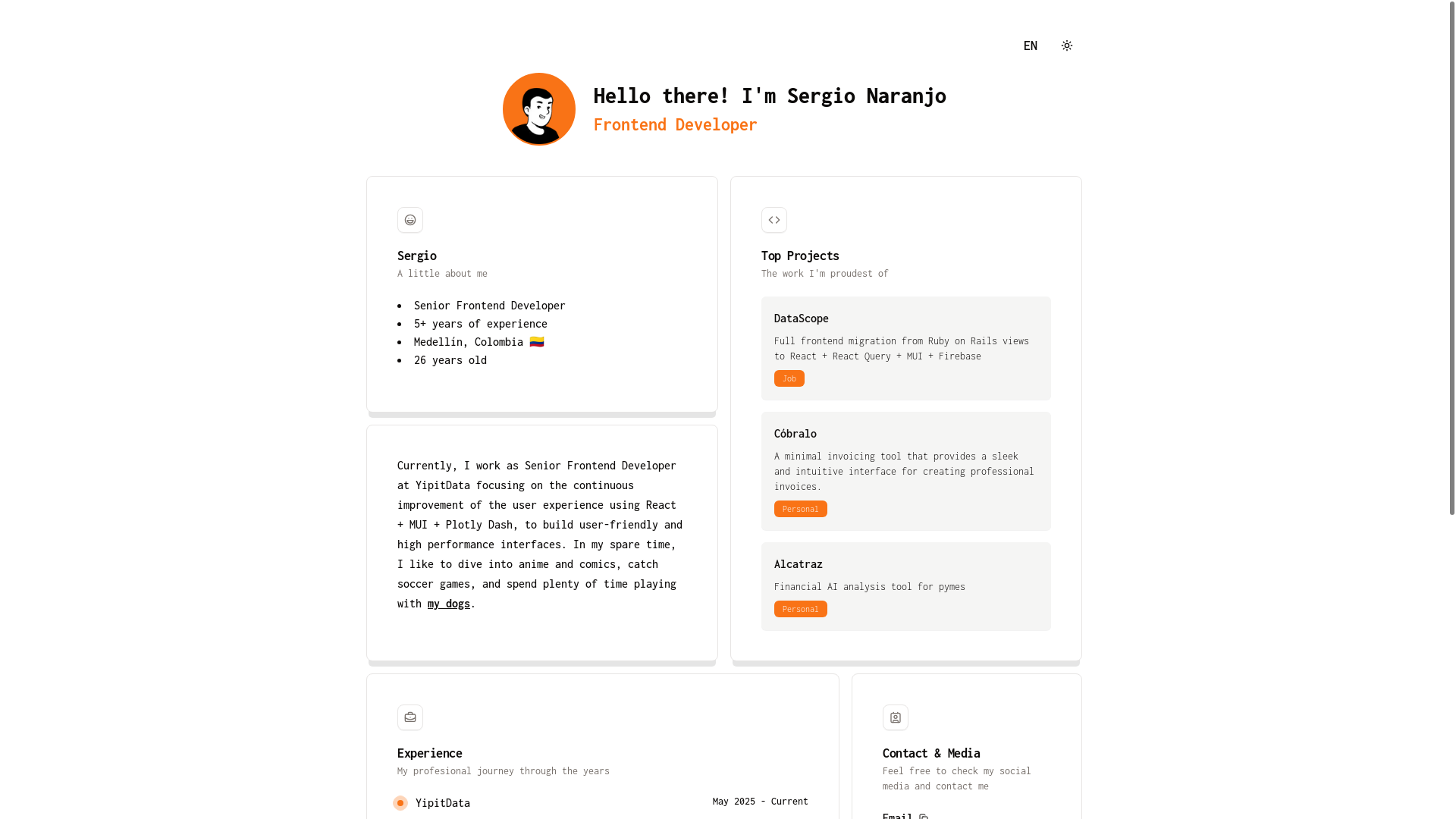 website screenshot of https://naranhack.dev/