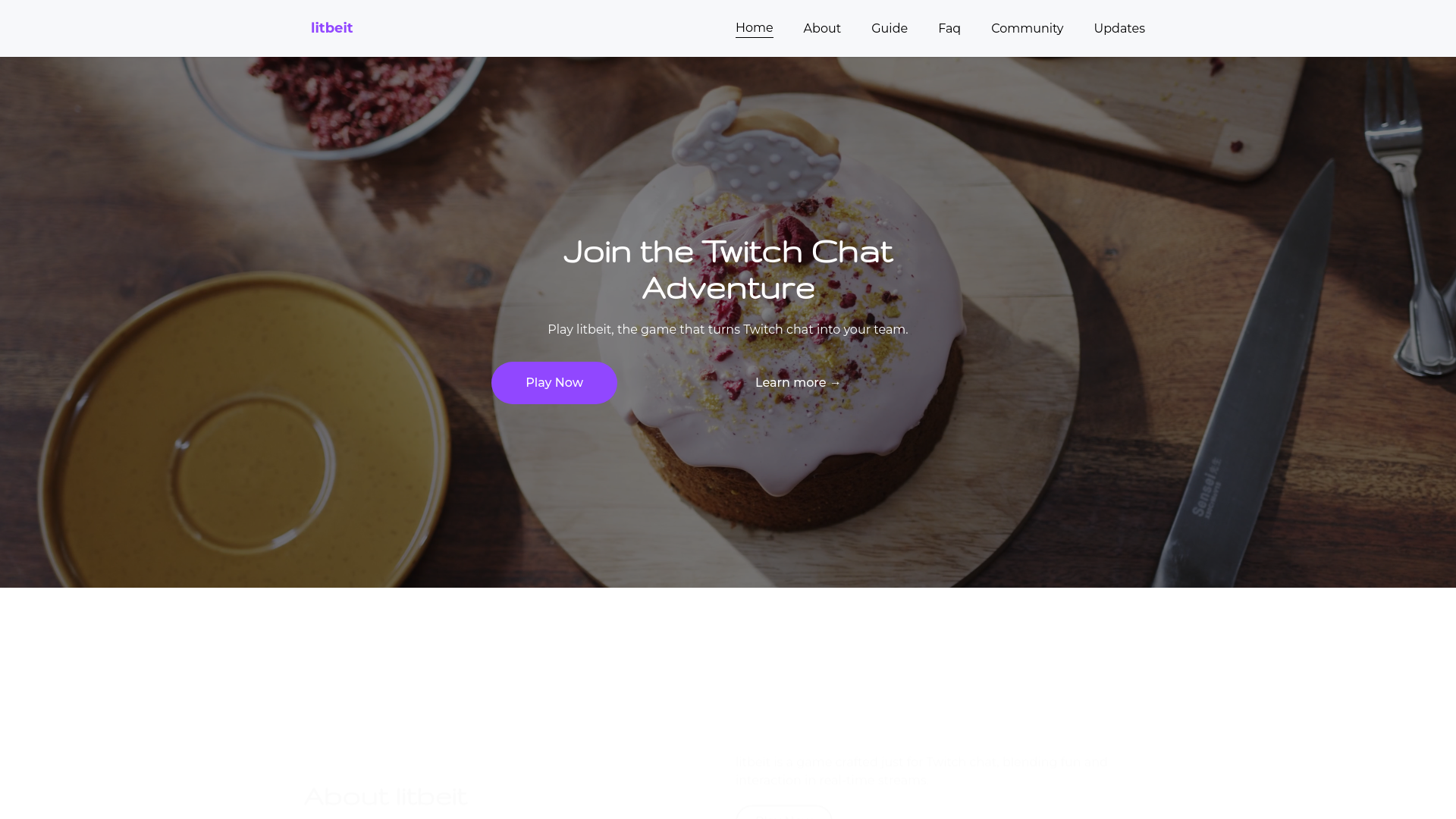 website screenshot of https://litbeit.eu