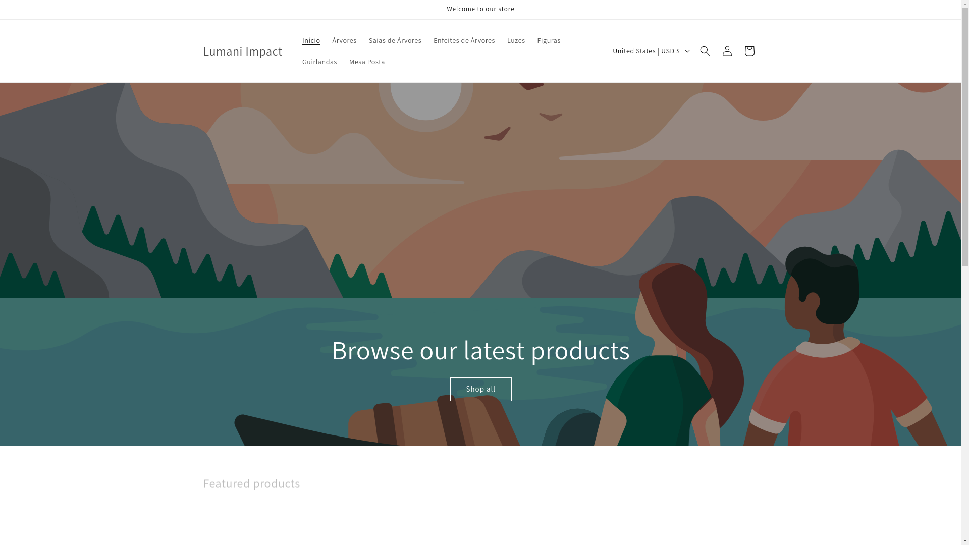 website screenshot of https://lumani-impact.shop/