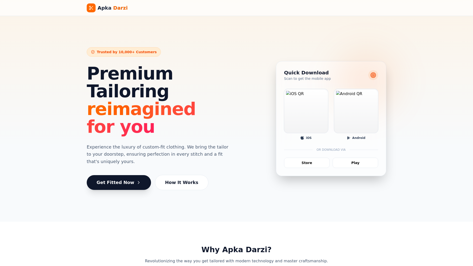website screenshot of https://apka-darzi-backend-b8c8w.sevalla.app