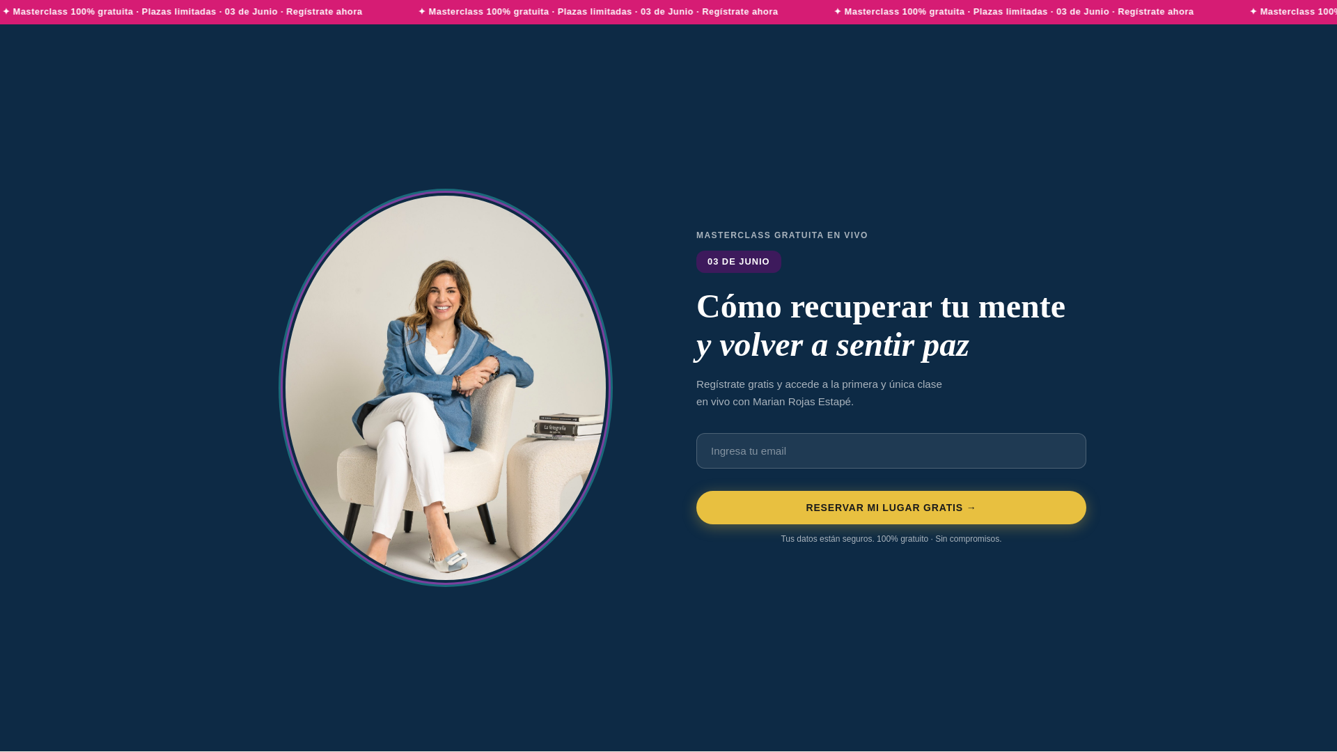 website screenshot of https://marianrojasestape-masterclass.pages.dev/