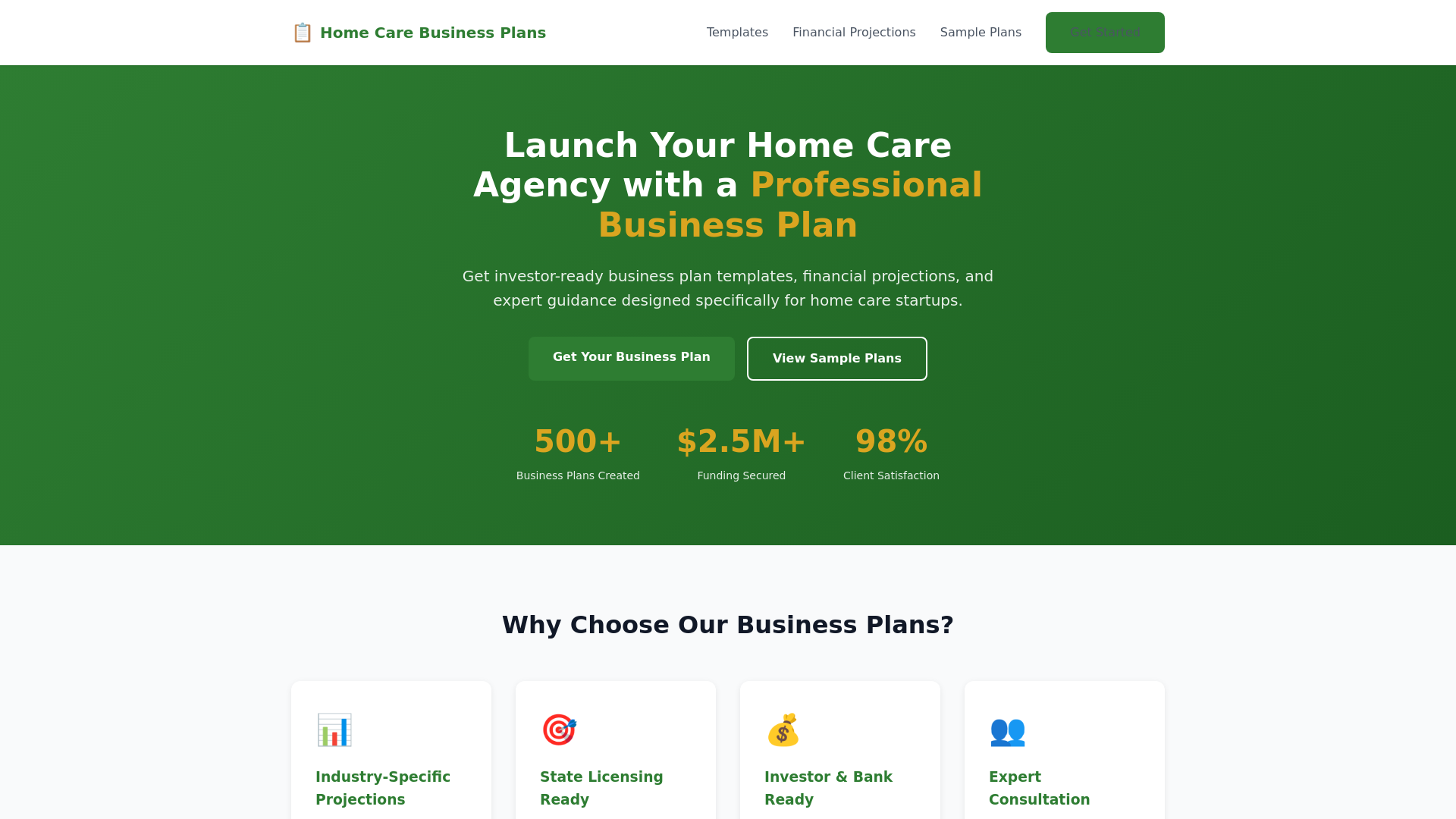 website screenshot of https://hcab-business-plans.pages.dev/