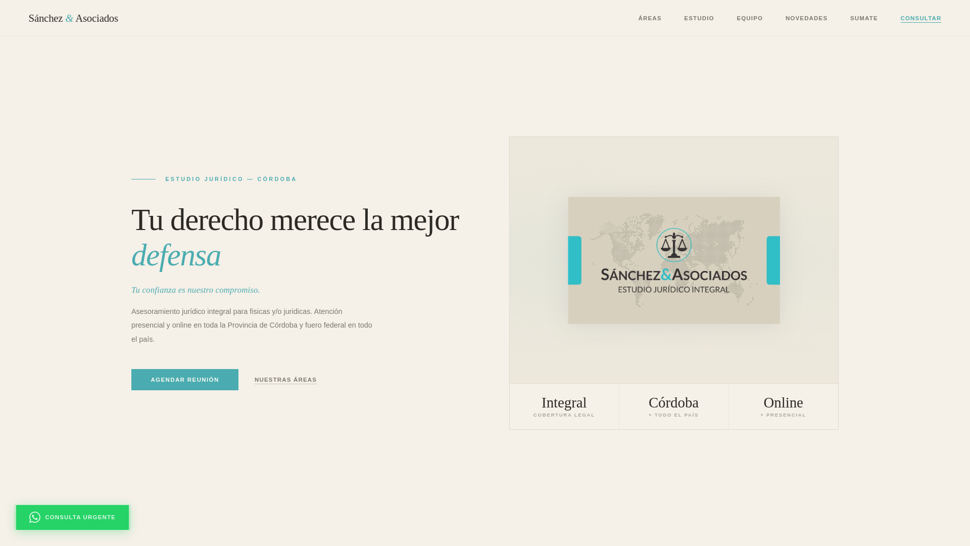 website screenshot of https://estudiosanchezyasociados.com.ar/
