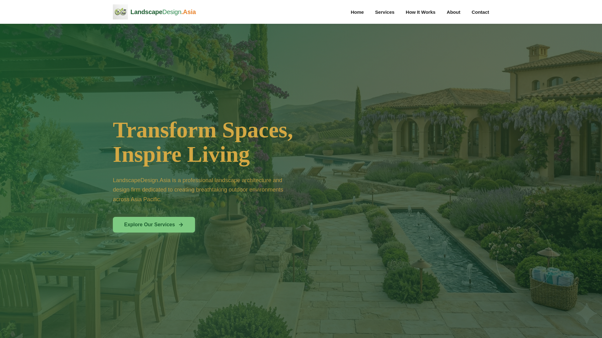 website screenshot of https://landscapedesigns.asia
