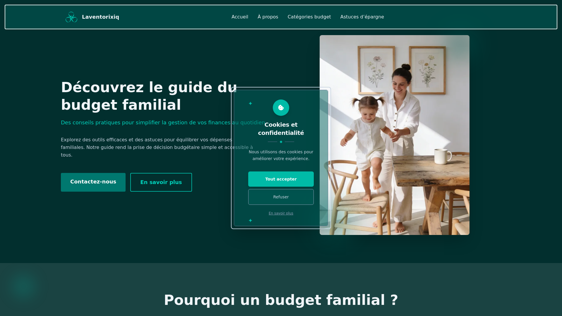 website screenshot of https://laventorixiq.world