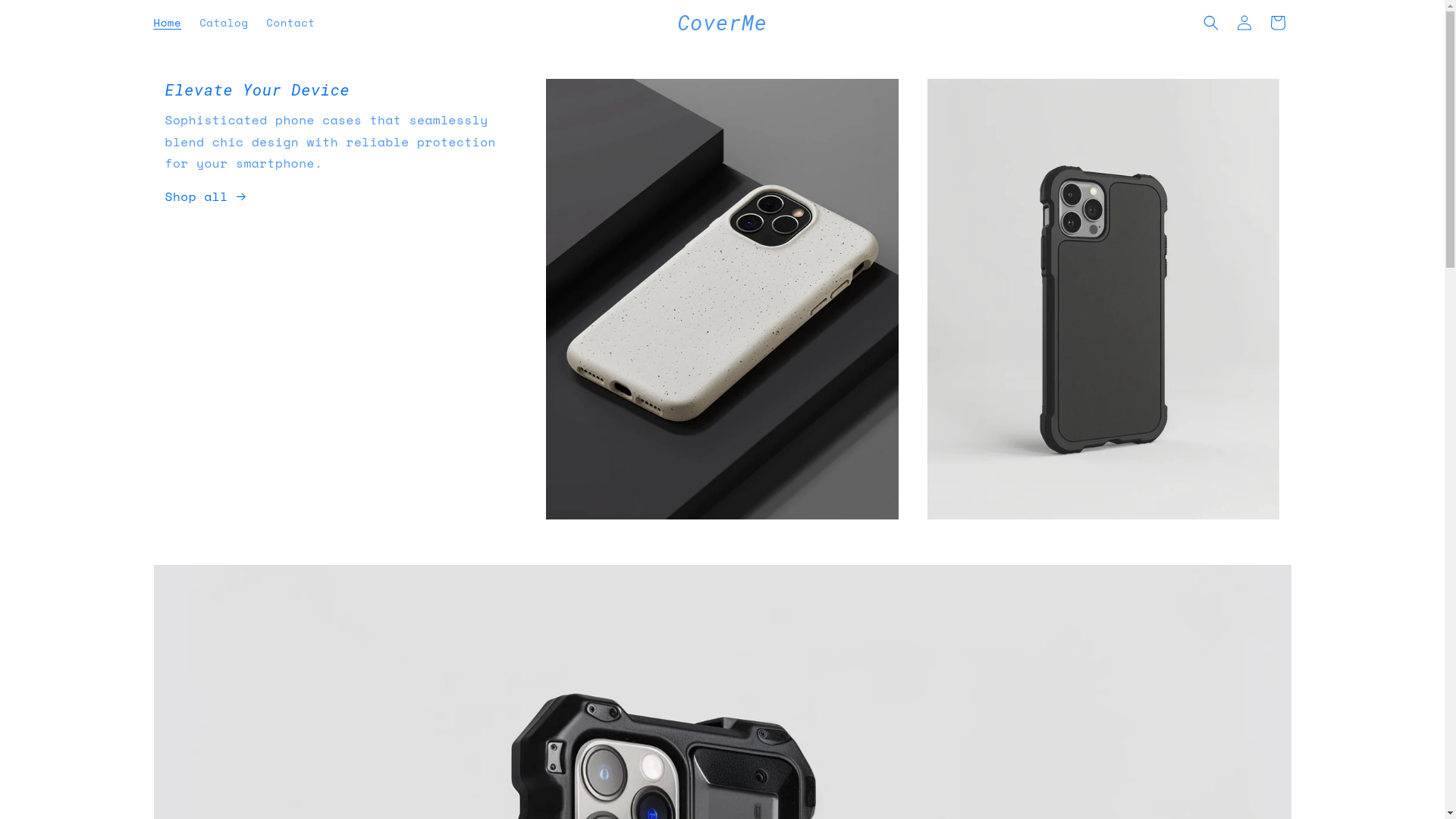 website screenshot of https://coverme.com.ag/