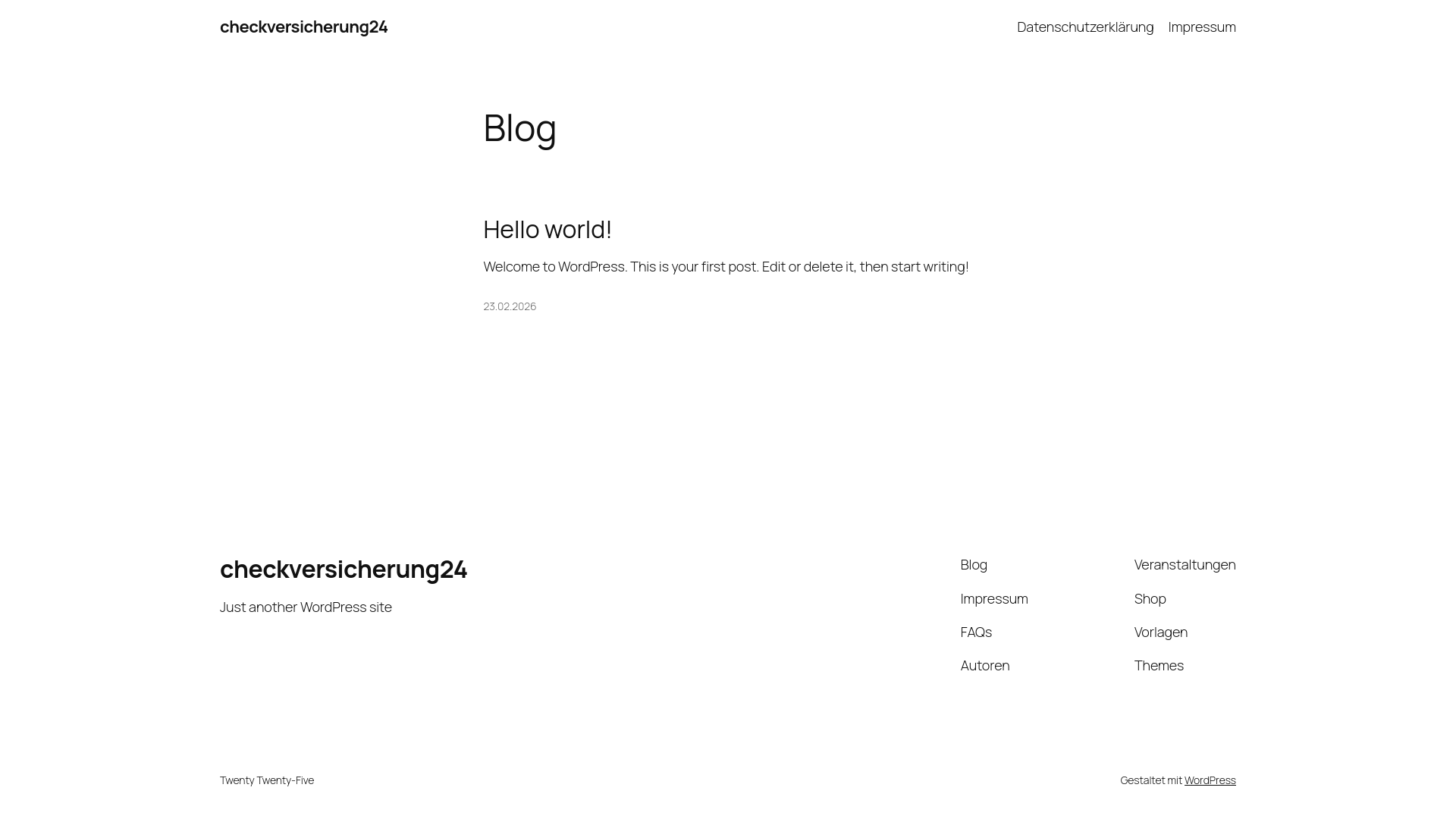 website screenshot of https://checkversicherung24.ch/