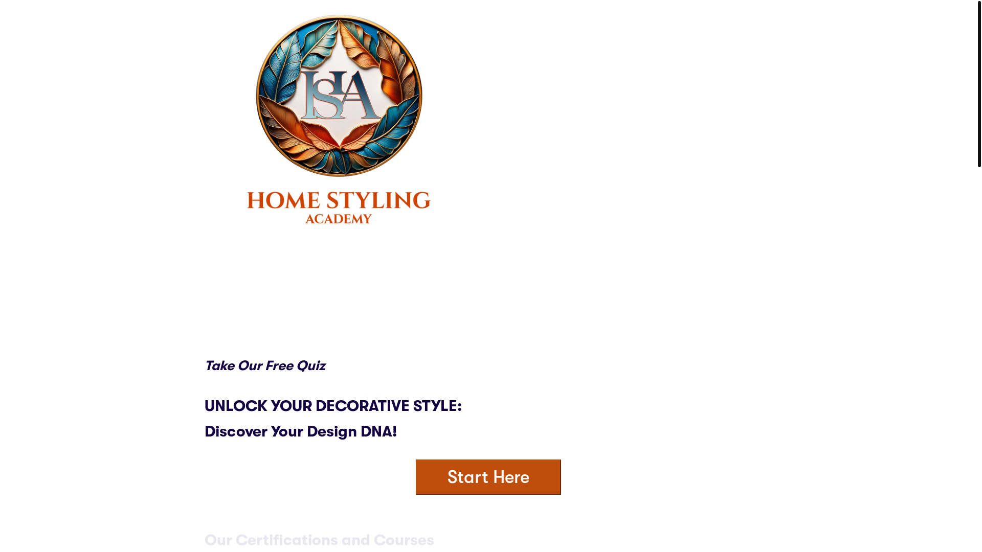 website screenshot of https://academyhomestyling.com/