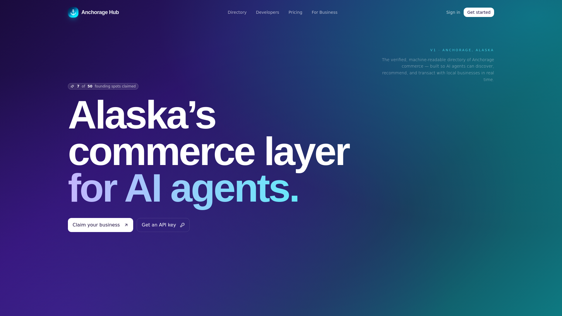 website screenshot of https://hubnation.ai/