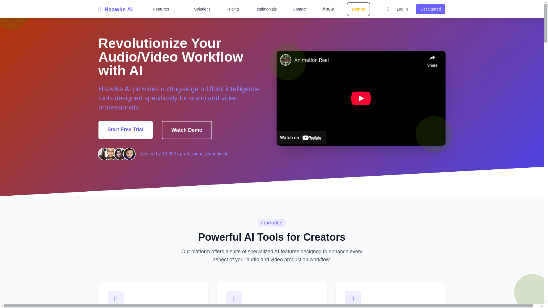 website screenshot of https://haawkeneural.pages.dev/
