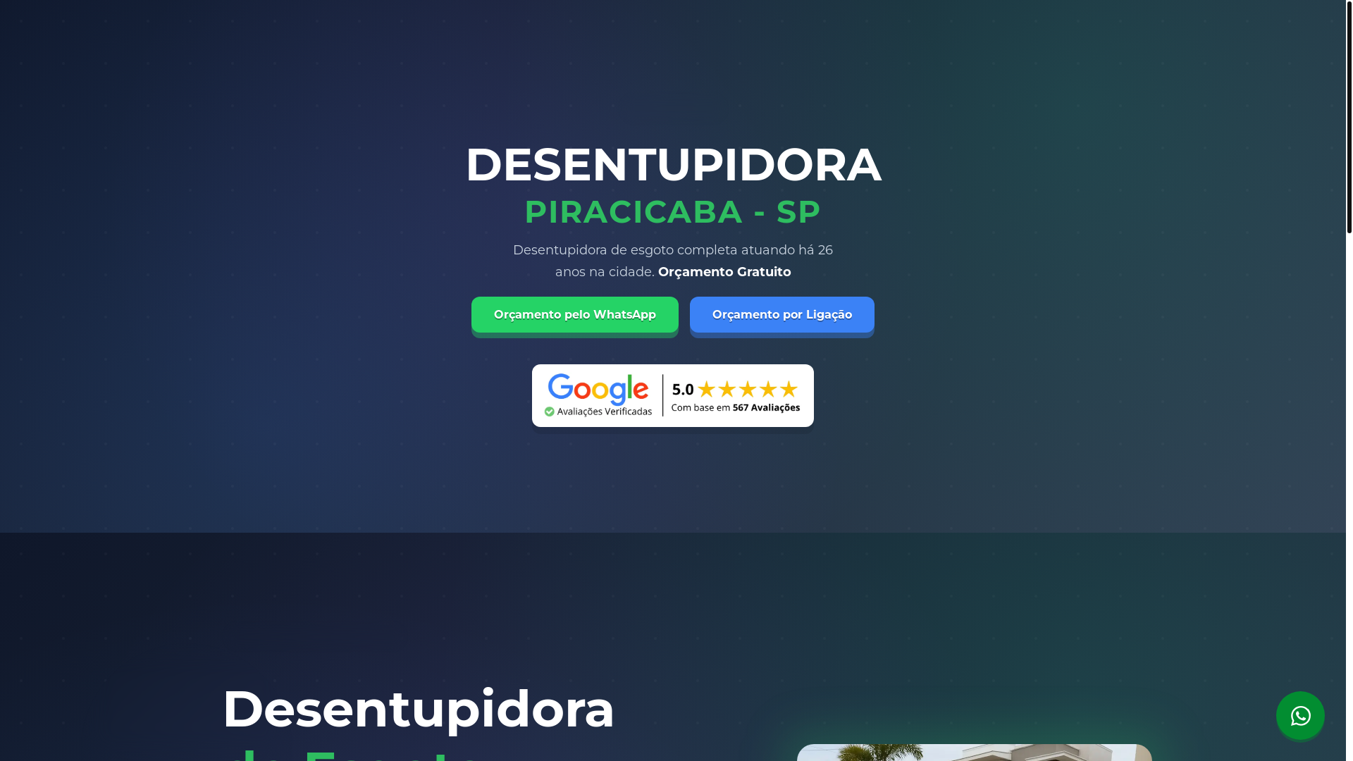 website screenshot of https://desentupidoraempiracicaba.pages.dev/