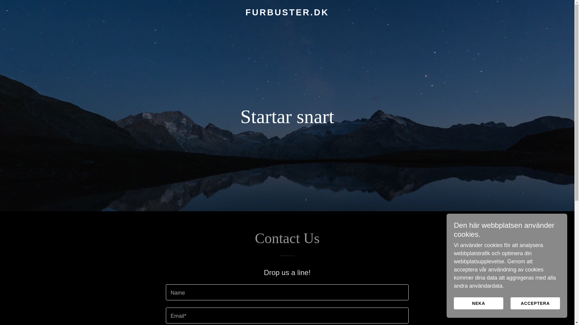 website screenshot of https://furbuster.dk/