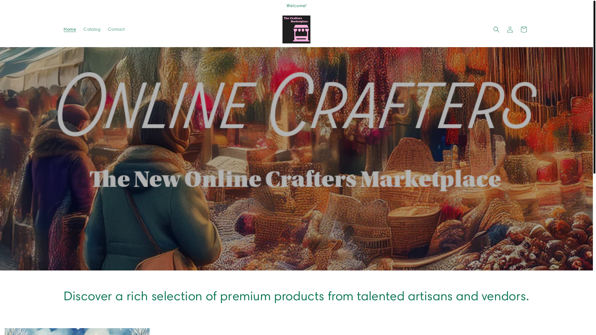 website screenshot of https://theonlinecrafters.com/