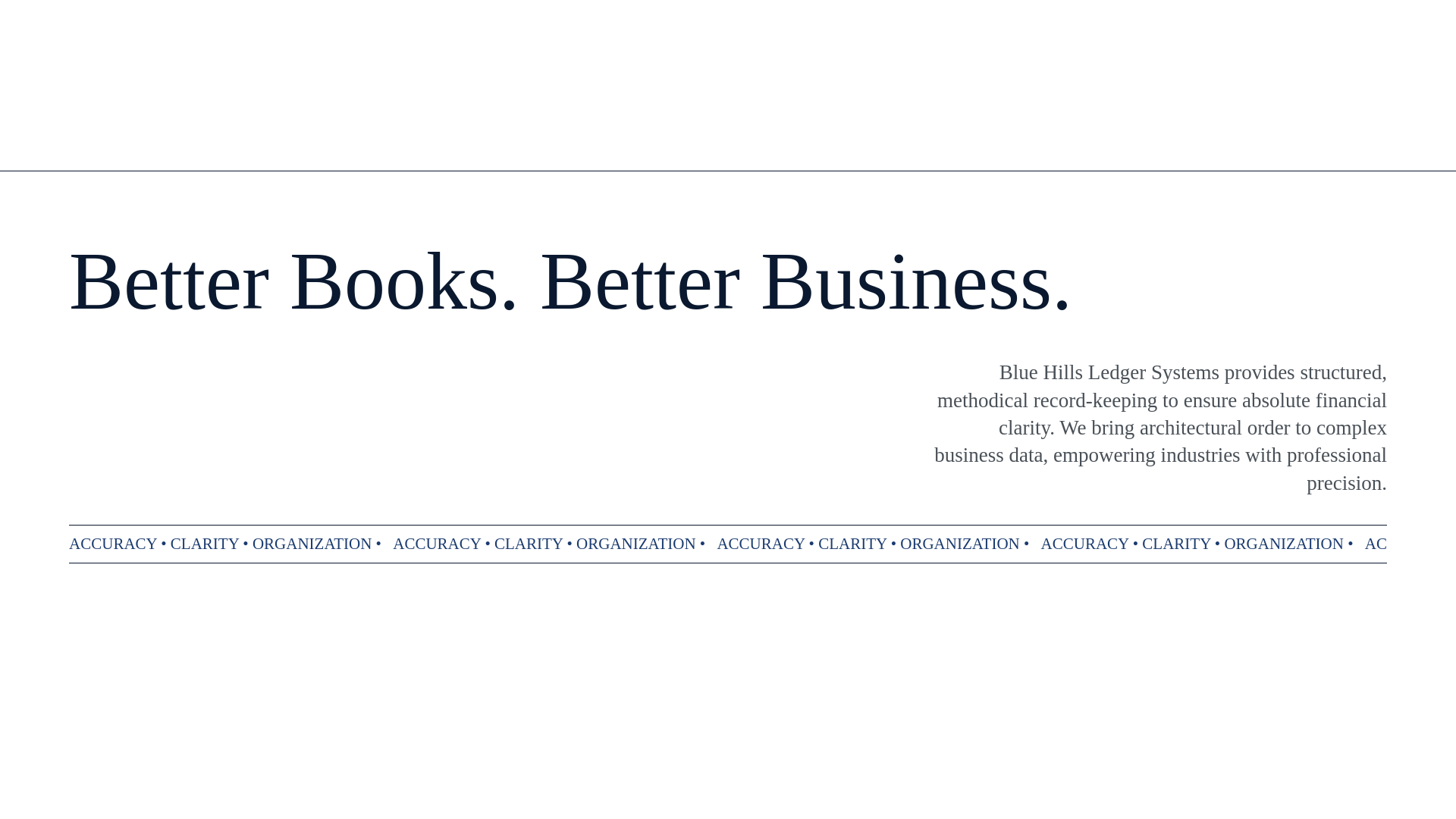 website screenshot of https://bhledger.com/