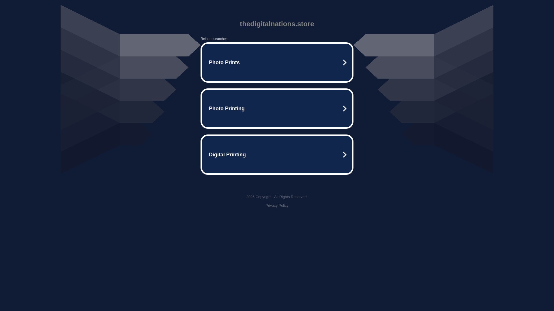 website screenshot of https://thedigitalnations.store/