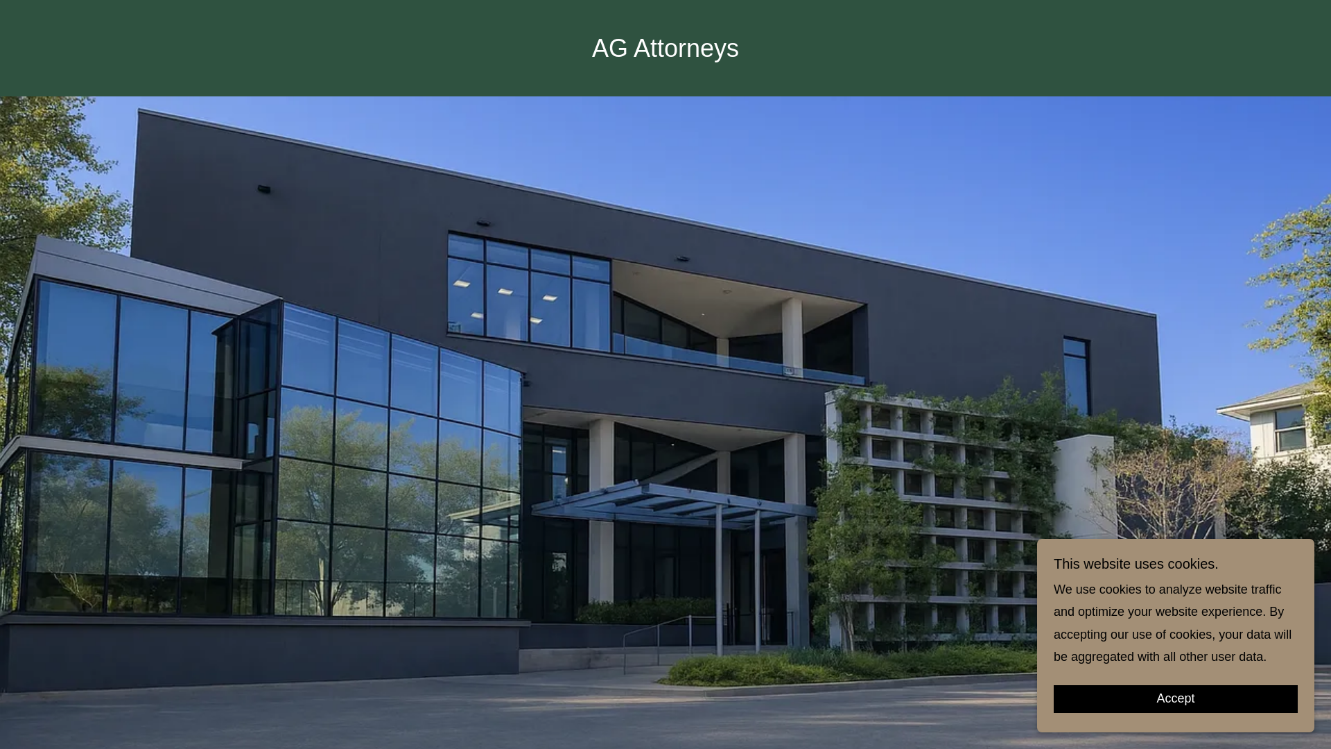 website screenshot of https://ag-attorneys.co.za