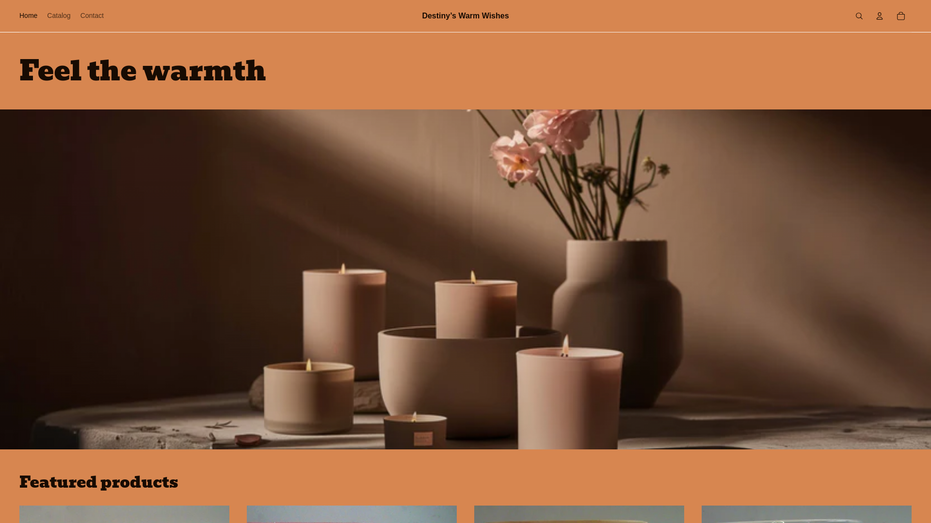 website screenshot of https://destinyswarmwishes.com/