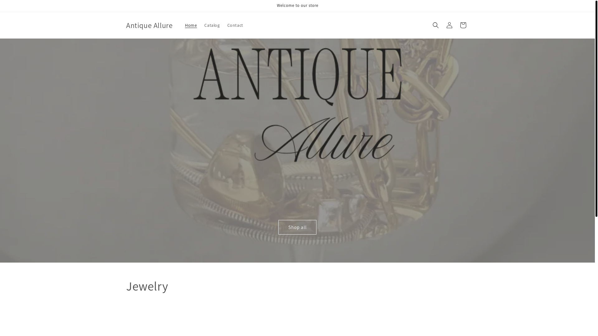 website screenshot of https://antiqueallure.shop/
