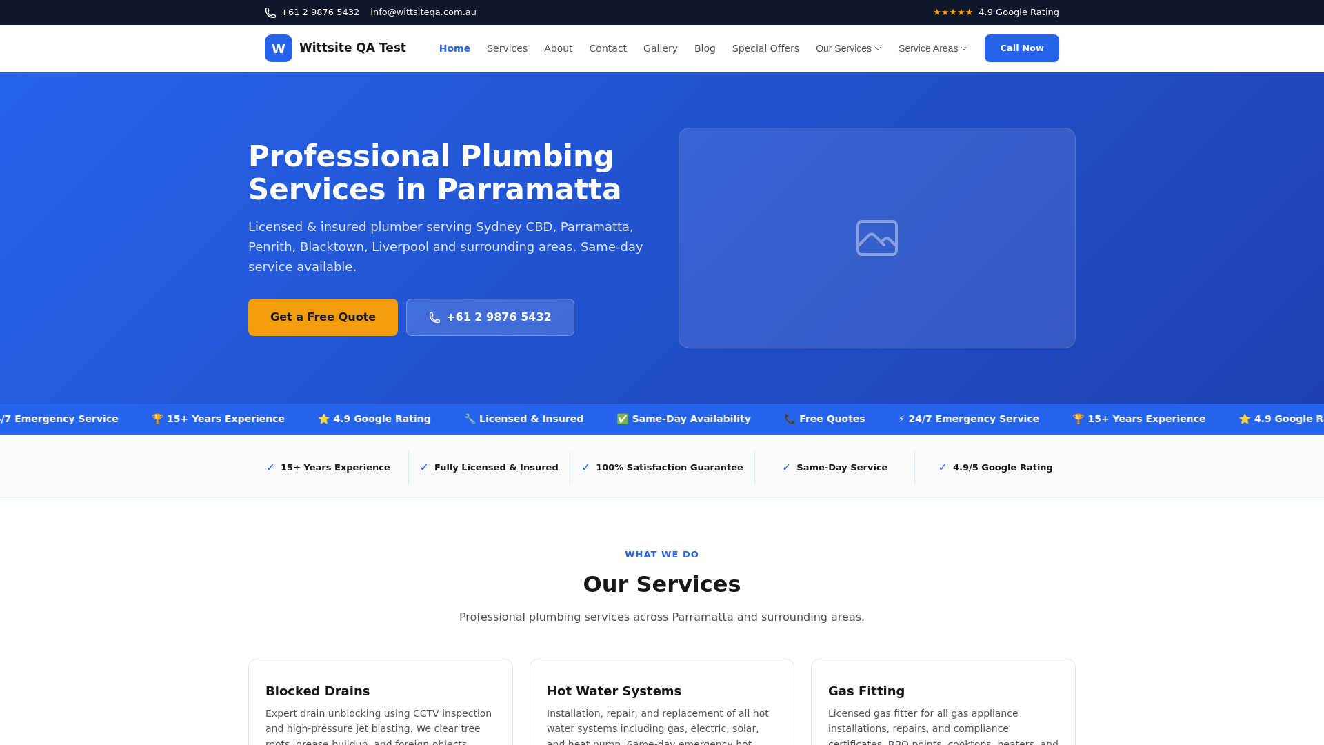 website screenshot of https://qa-smoke-test-8.pages.dev/