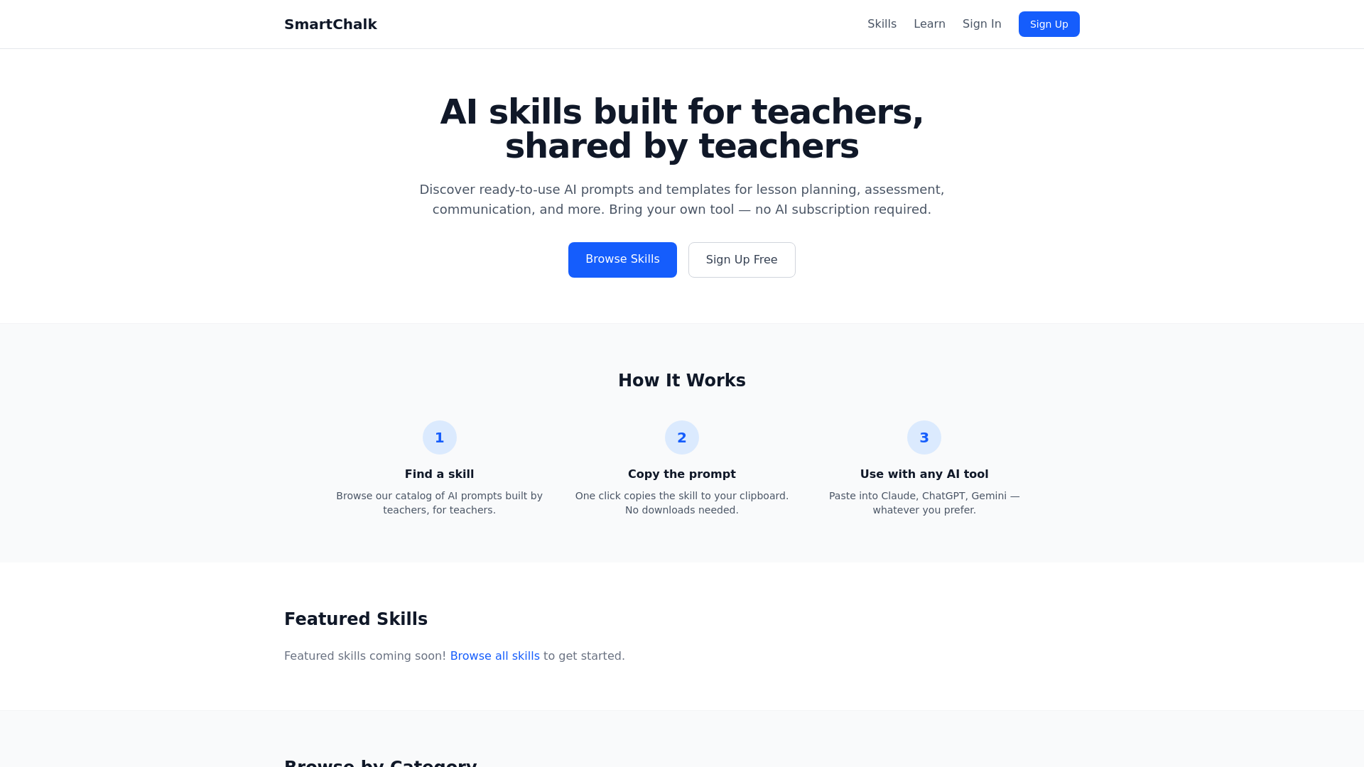 website screenshot of https://smartchalk.pages.dev/