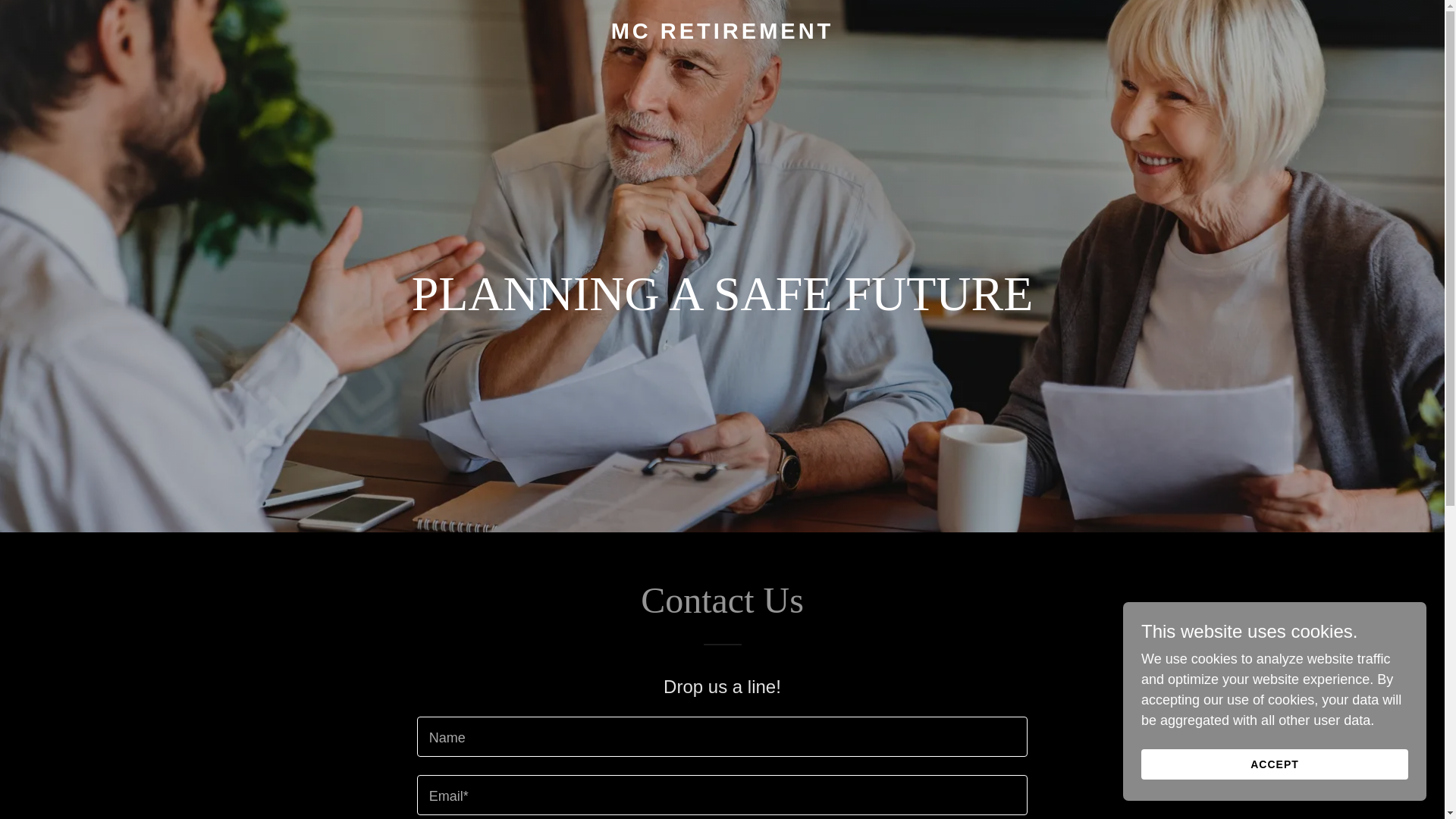 website screenshot of https://mcretirement.com/