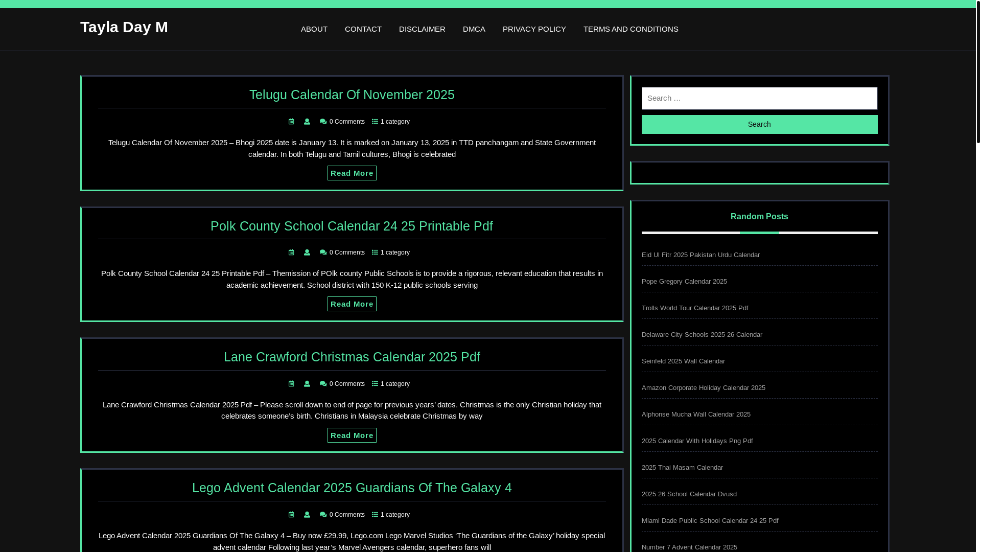 website screenshot of https://tayladaym.pages.dev/