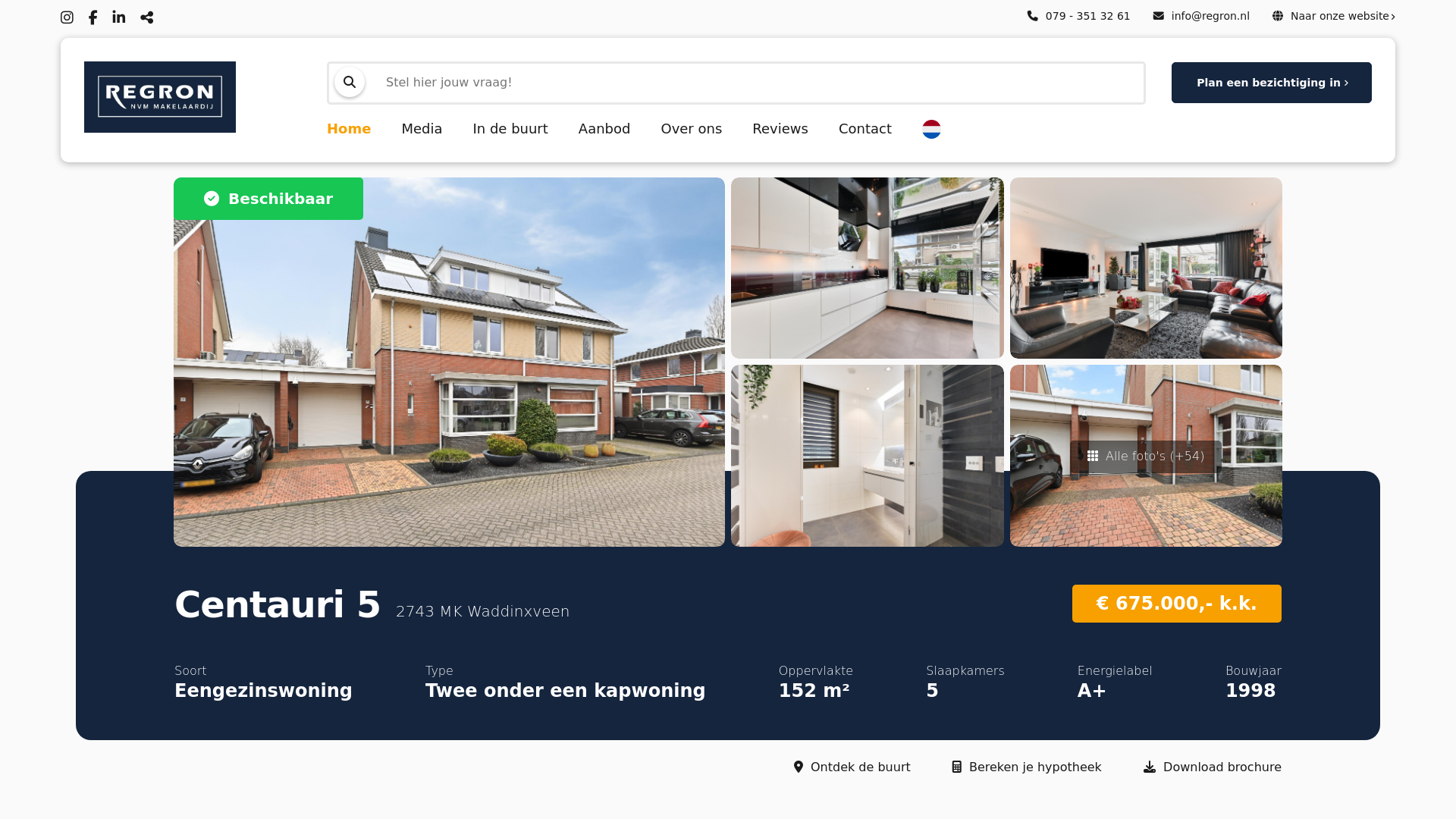 website screenshot of https://centauri5.nl/