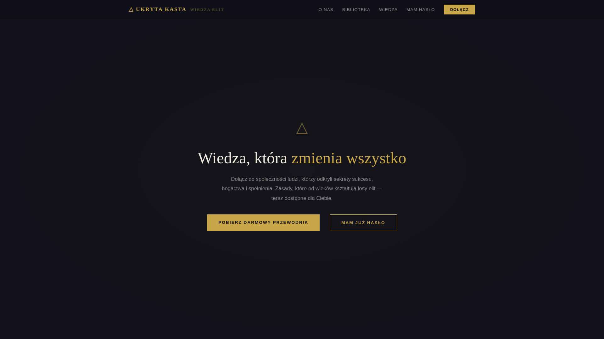 website screenshot of https://ukrytakasta.pl/