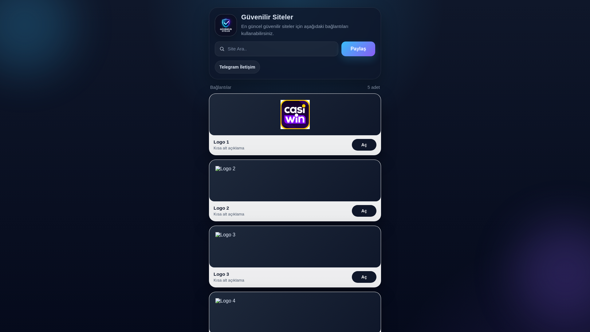 website screenshot of https://onerilensiteler2026.com