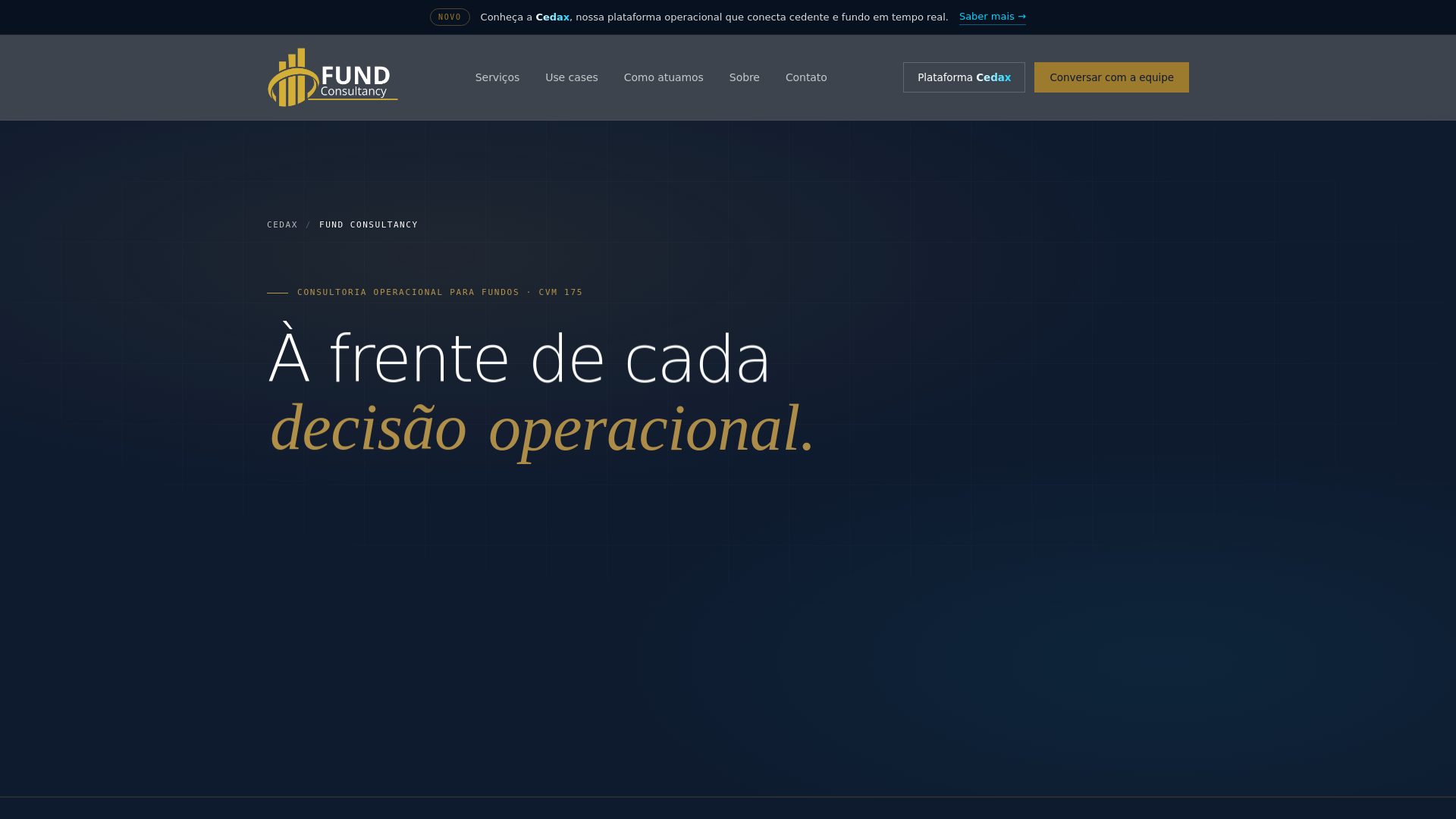 website screenshot of https://fundconsultancy.com.br/
