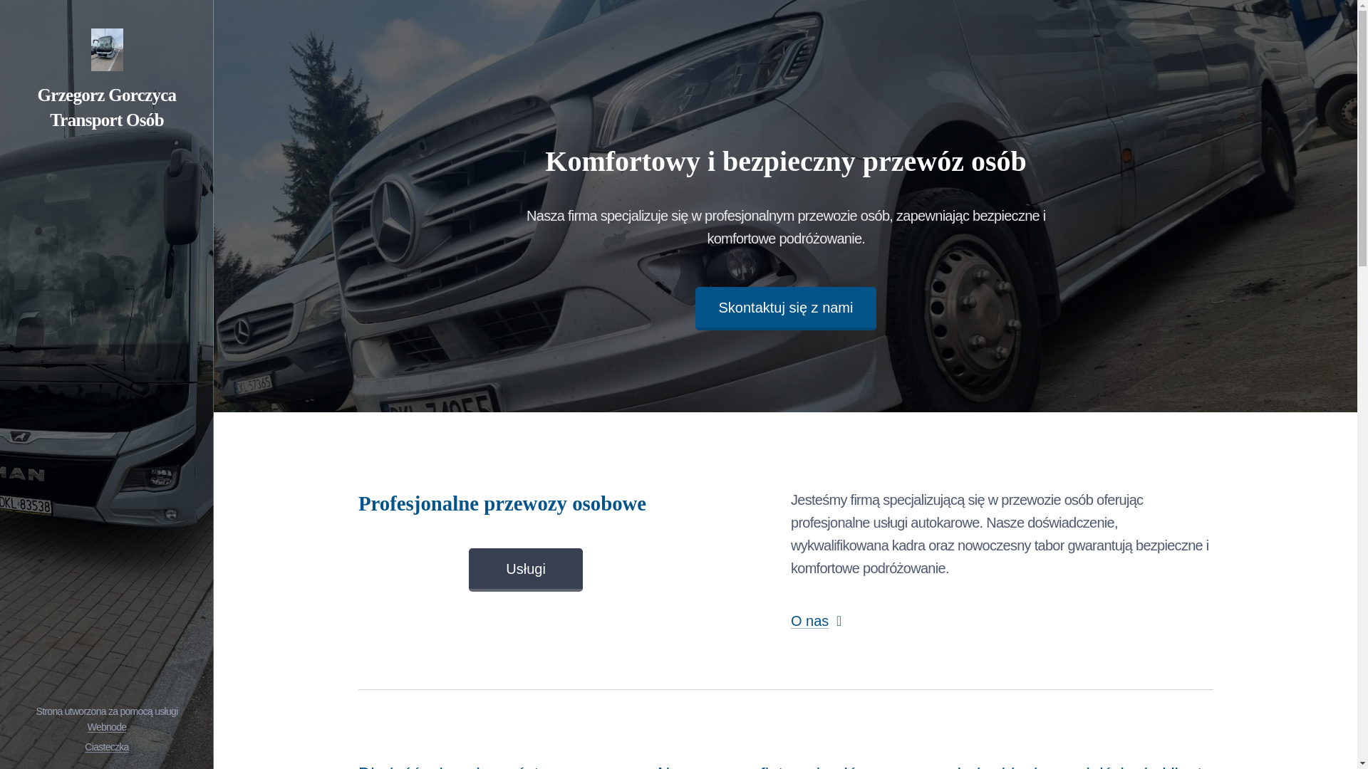website screenshot of https://transport-osob-grzegorz-gorczyca.pl/