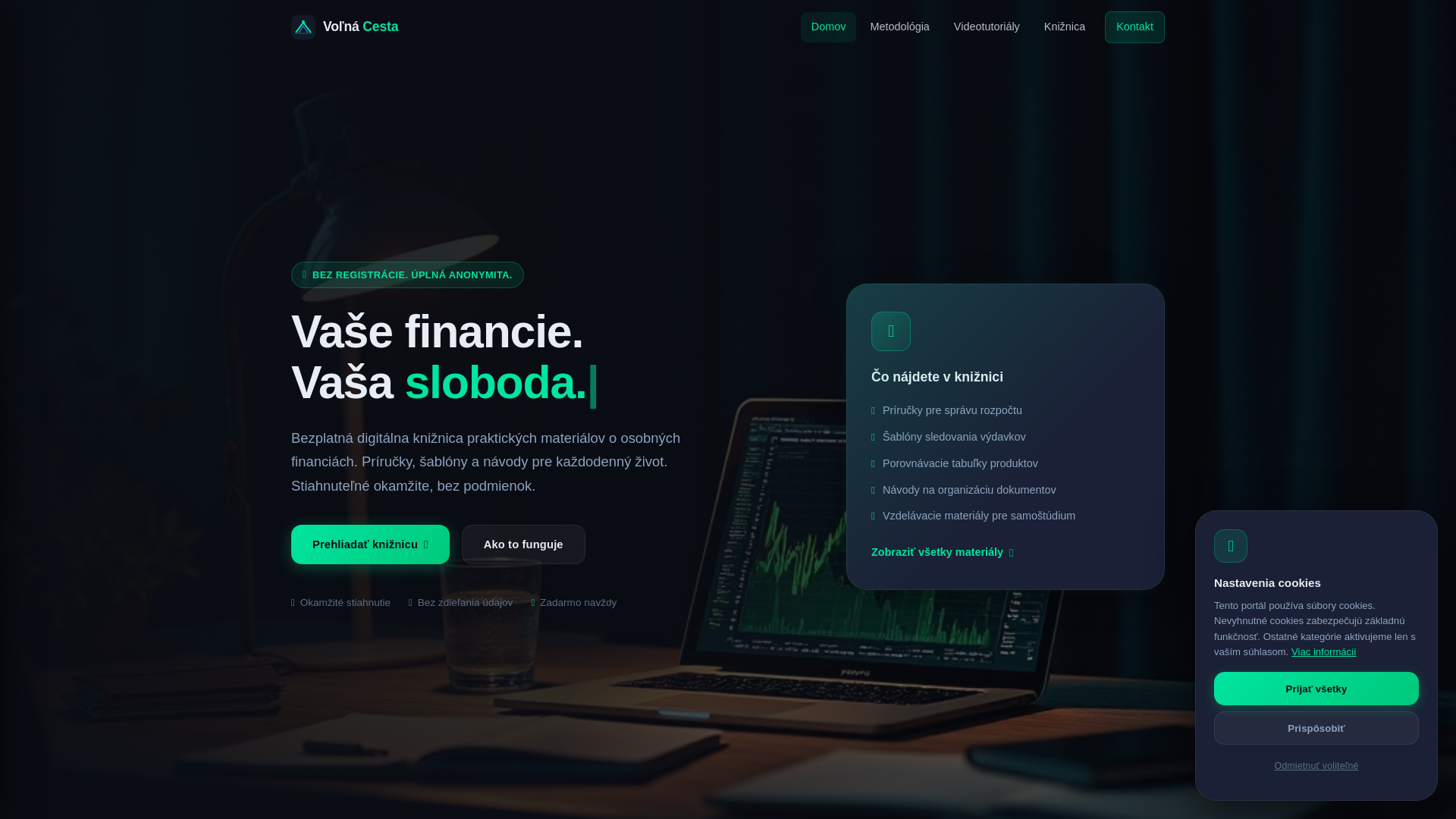 website screenshot of https://volnacesta.digital