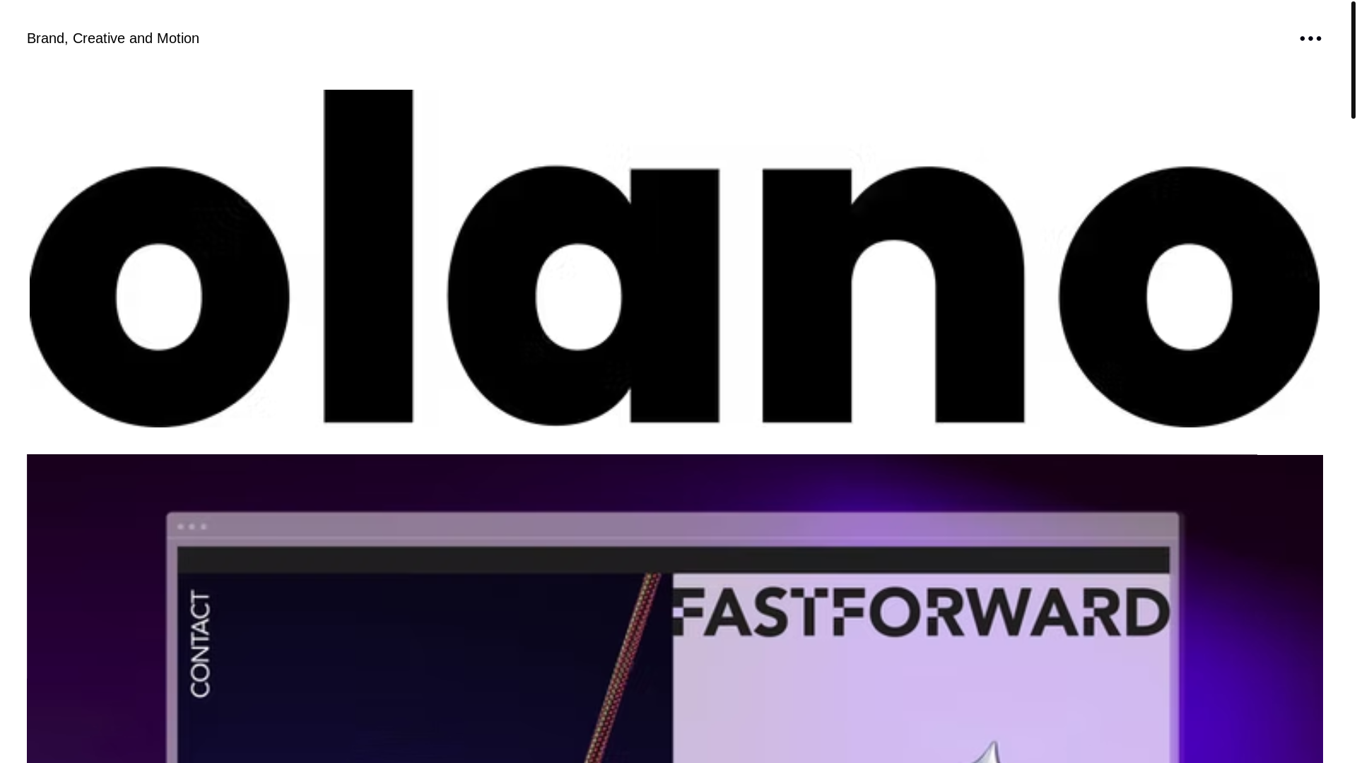 website screenshot of https://olanostudio.co.uk/