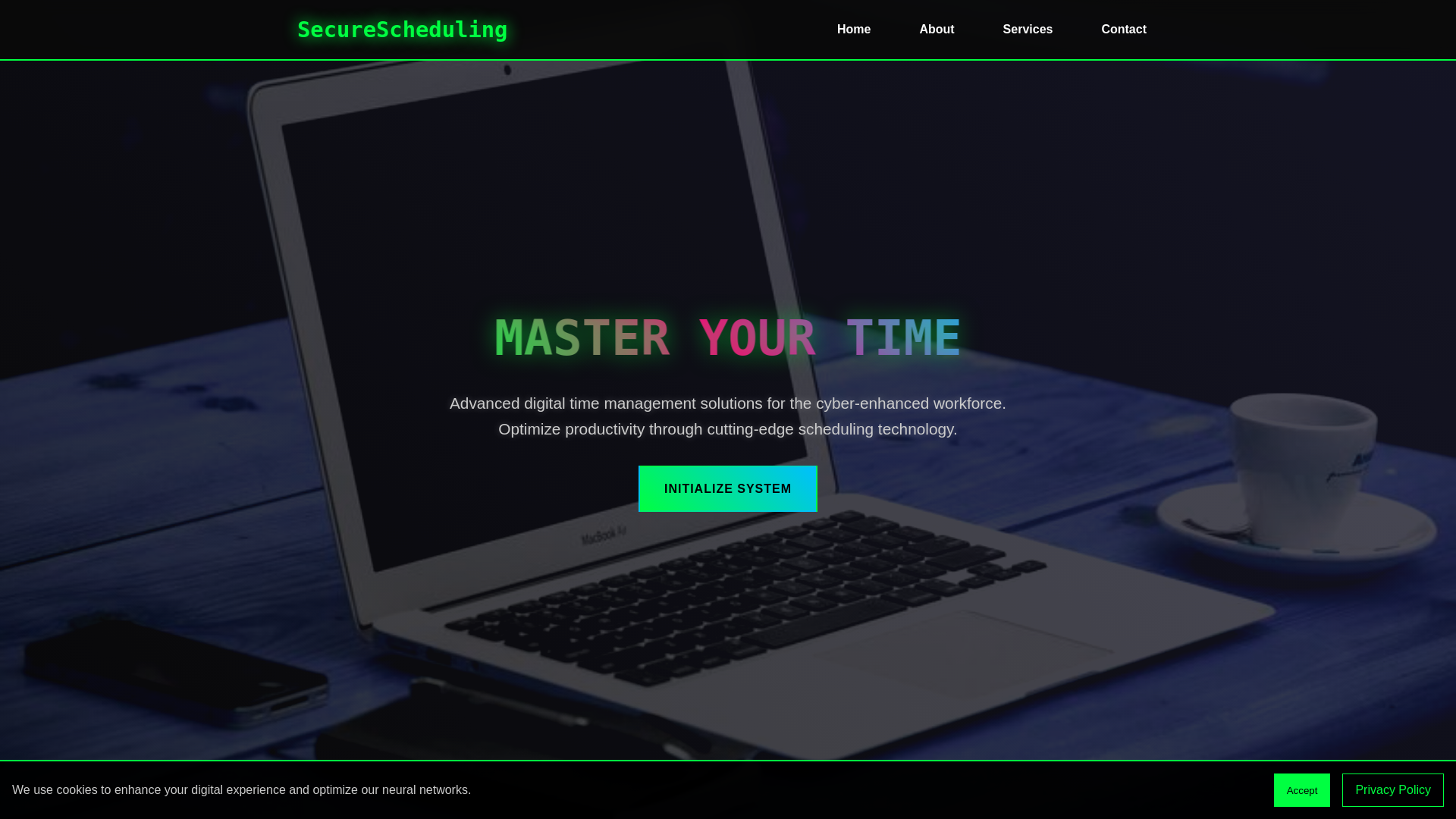website screenshot of https://securescheduling.digital