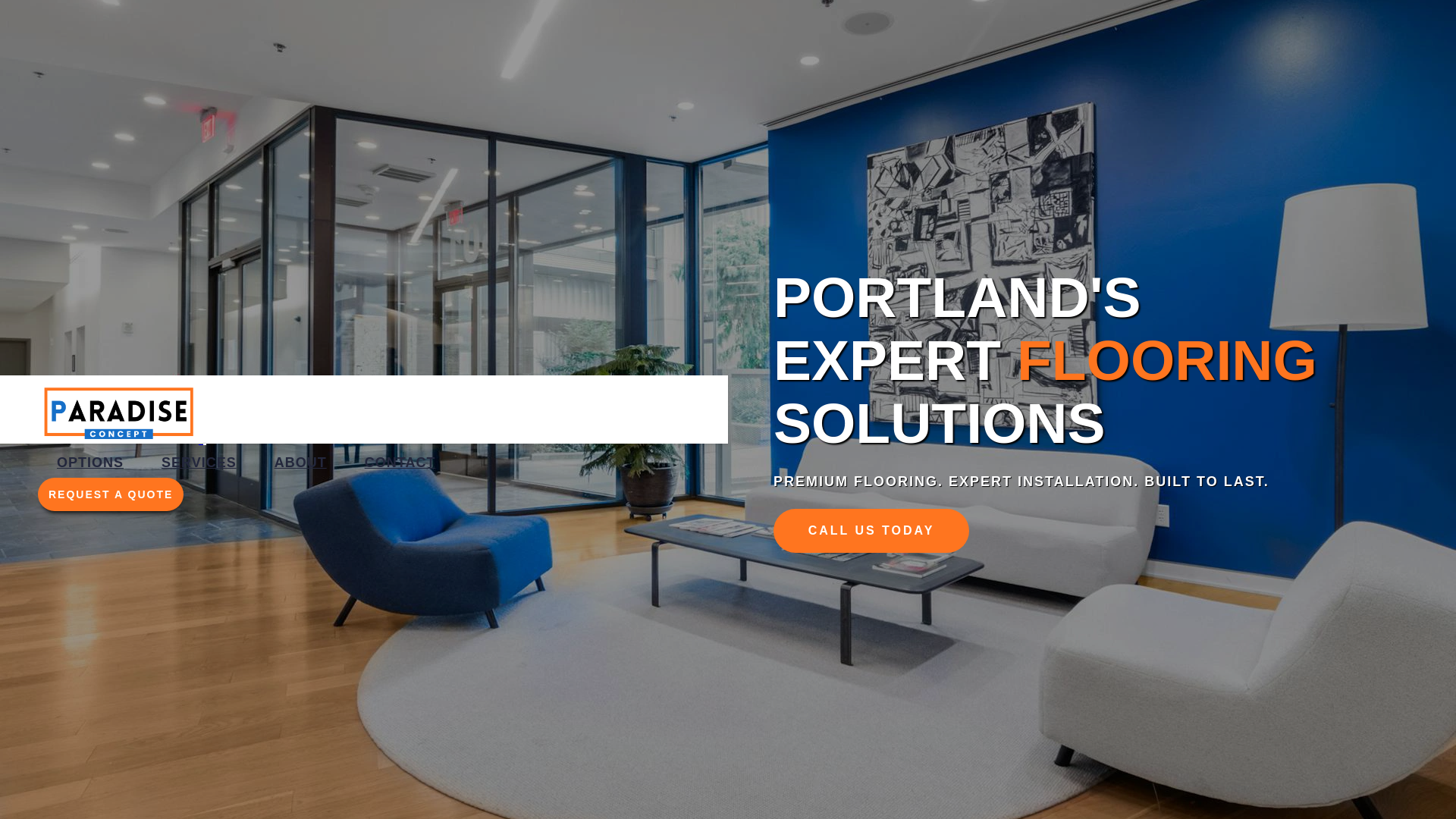 website screenshot of https://paradiseconcept.info/