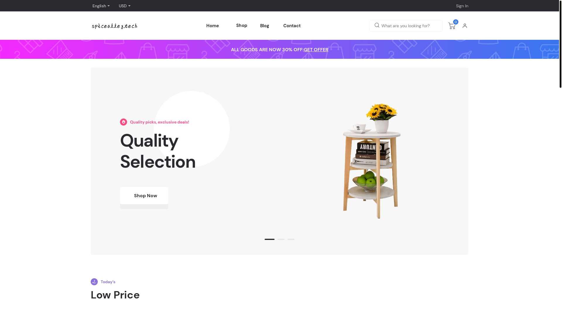website screenshot of https://spicealley.pages.dev/