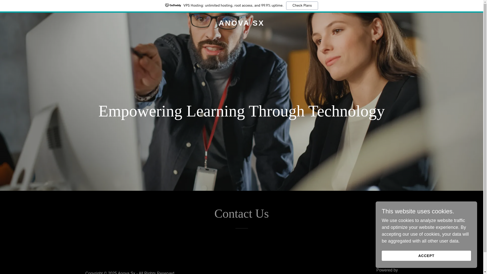website screenshot of https://anovasx.com/