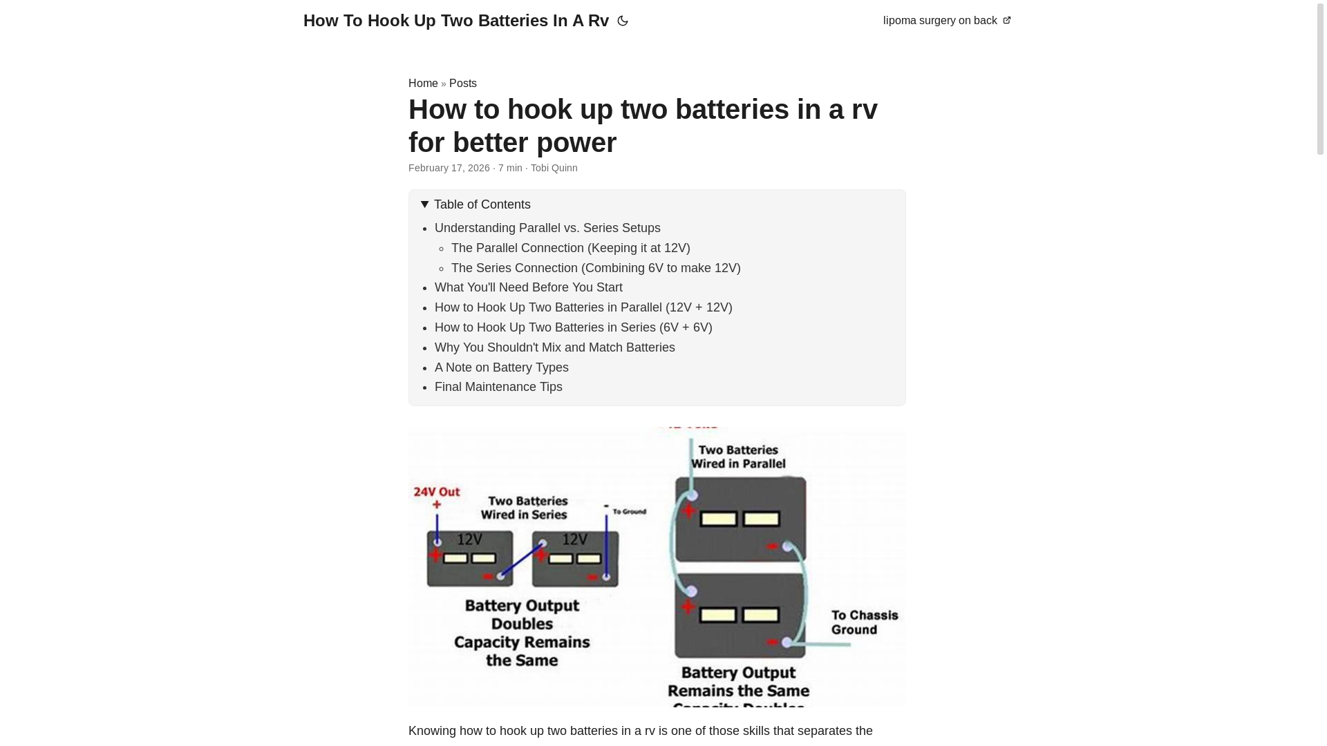 website screenshot of https://how-to-hook-up-two-batteries-in-a-rv.pages.dev/