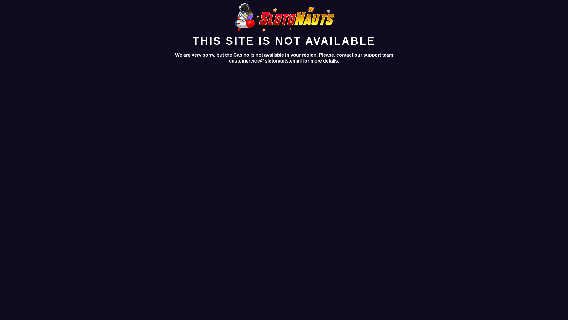 website screenshot of https://slotonauts23.com/