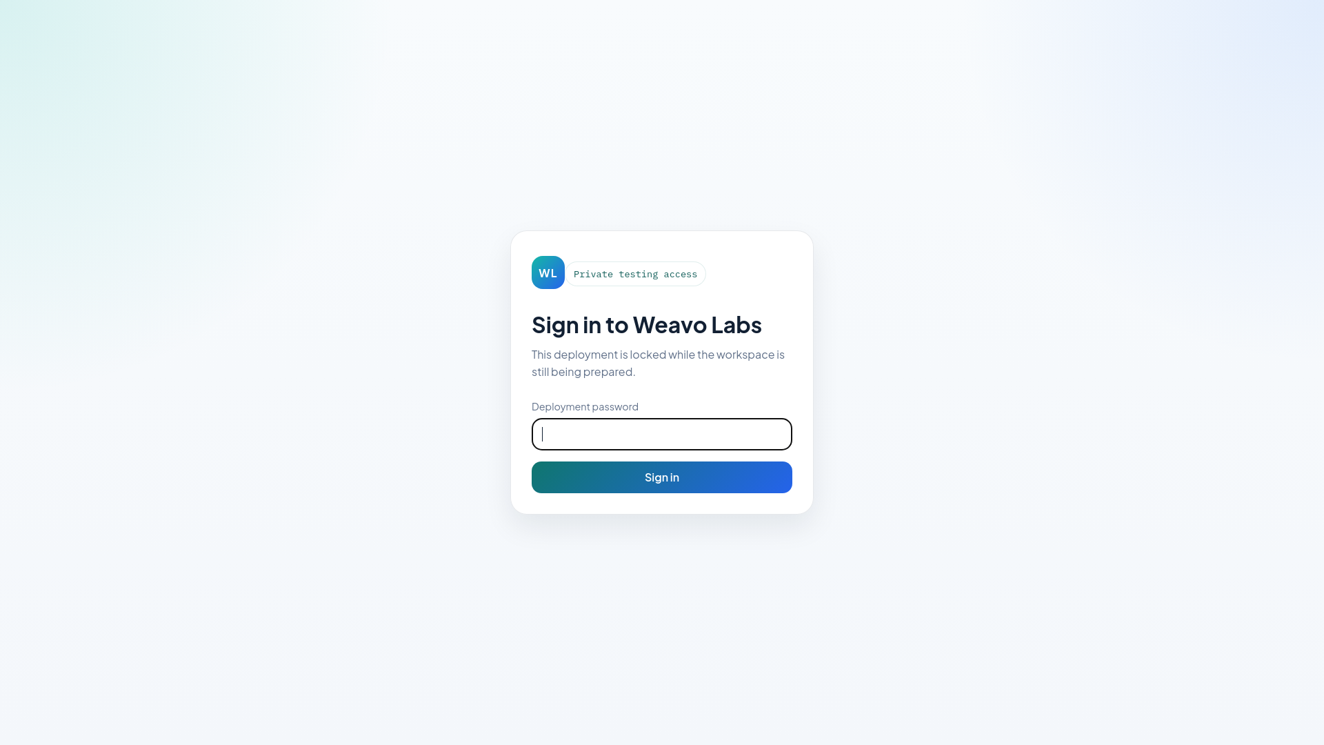 website screenshot of https://weavolabs.com/