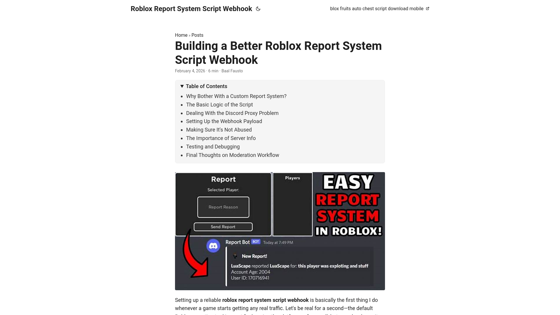 website screenshot of https://roblox-report-system-script-webhook.pages.dev/