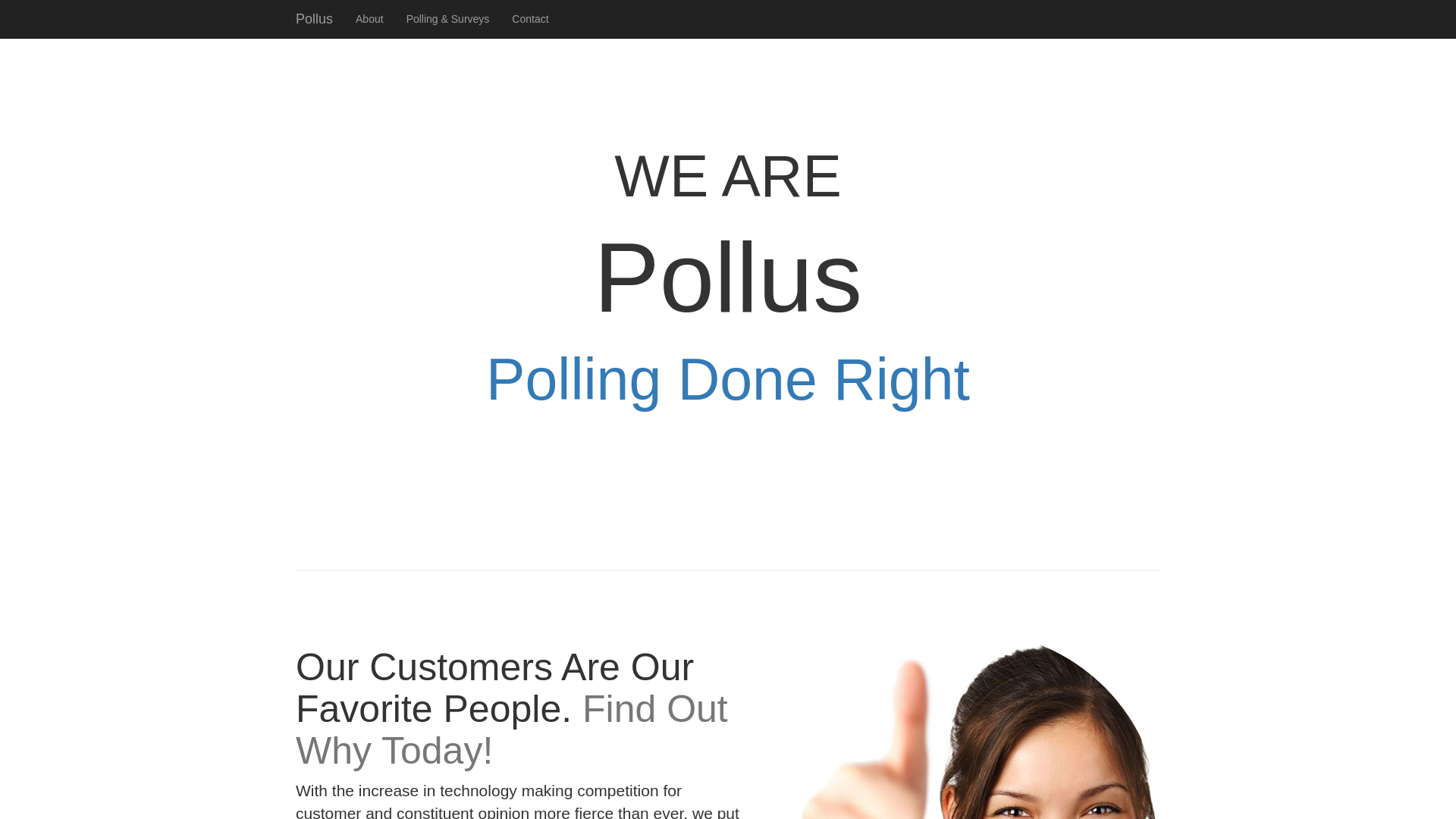 website screenshot of https://researchpoll.org