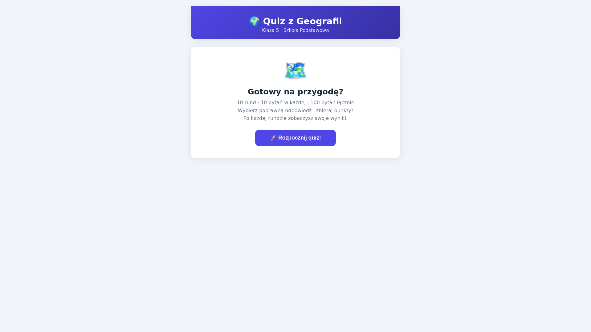 website screenshot of https://quiz-geografia.pages.dev/