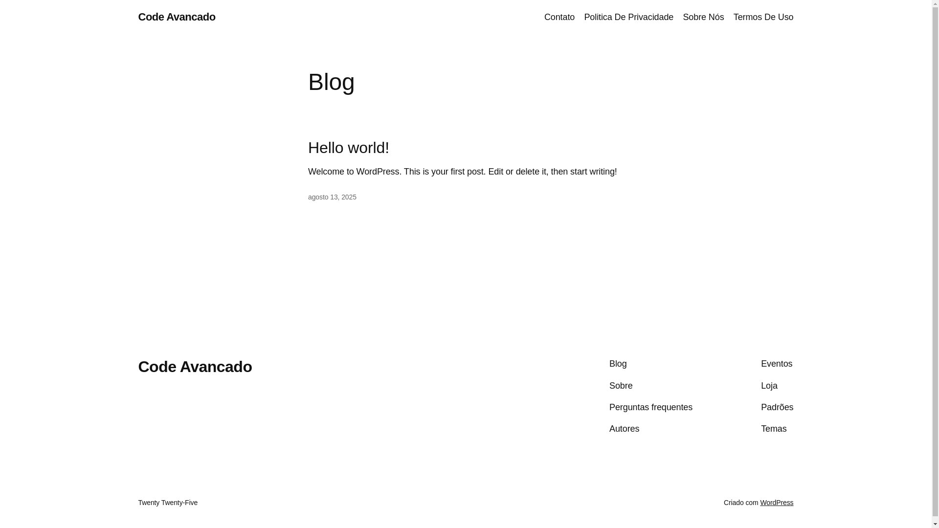 website screenshot of https://codeavancado.com/