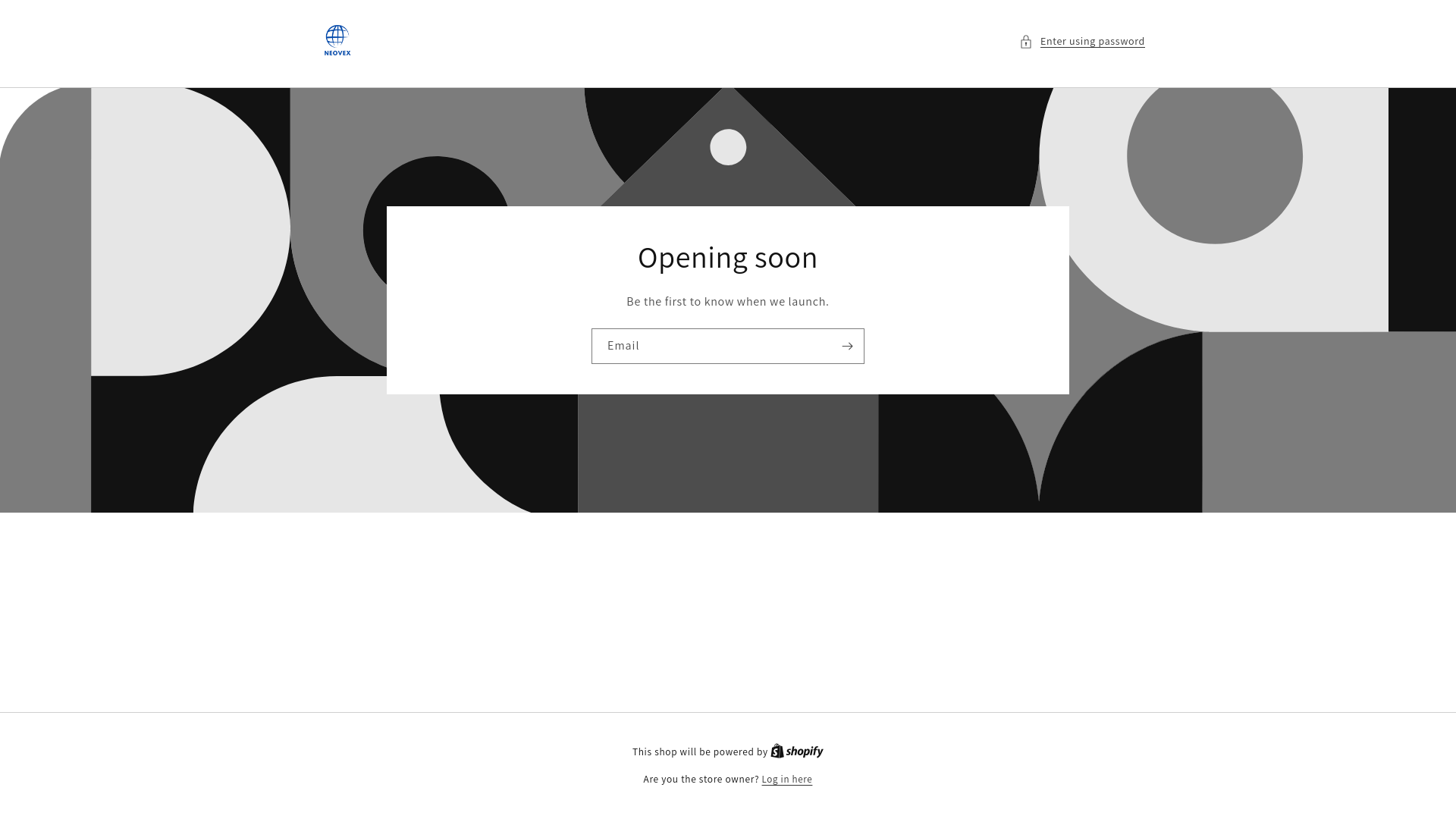 website screenshot of https://neovex.shop/