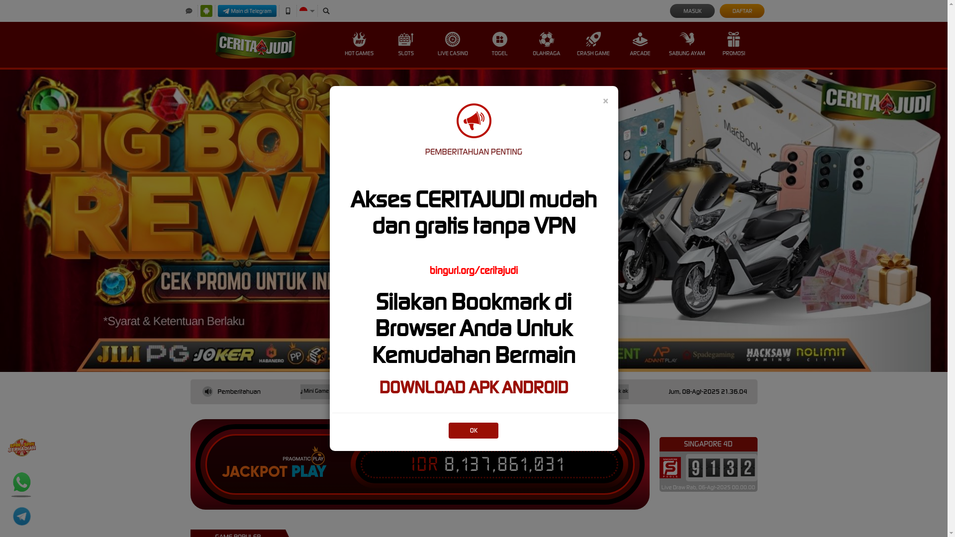 website screenshot of https://ceritajd.hair/