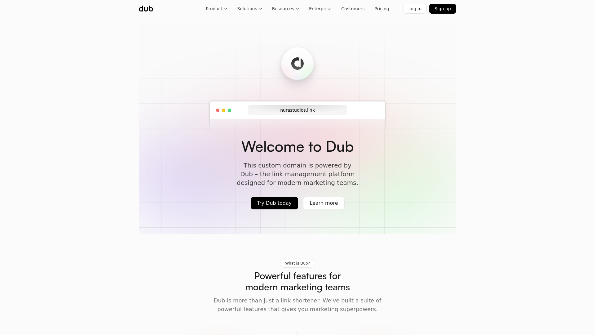 website screenshot of https://nurastudios.link